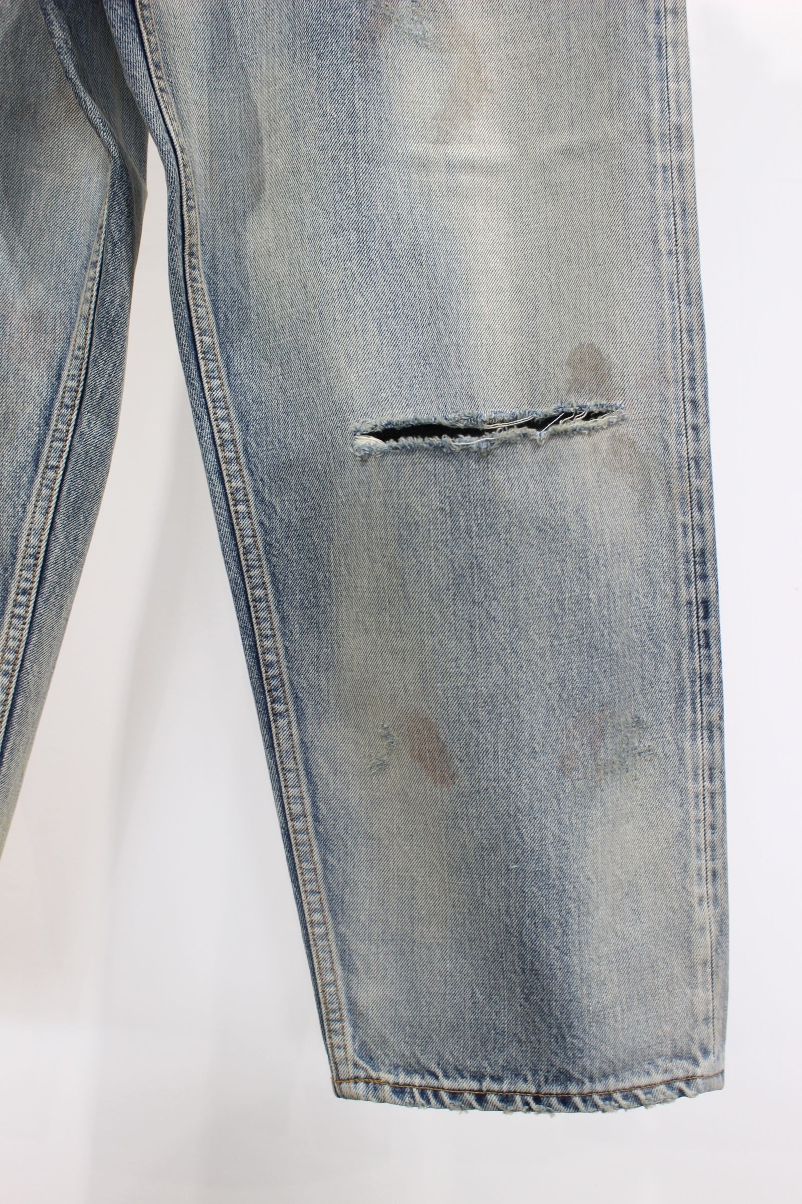 AGING SELVEDGE TAPERED 5P DENIM PANTS | INDIGO | デニム