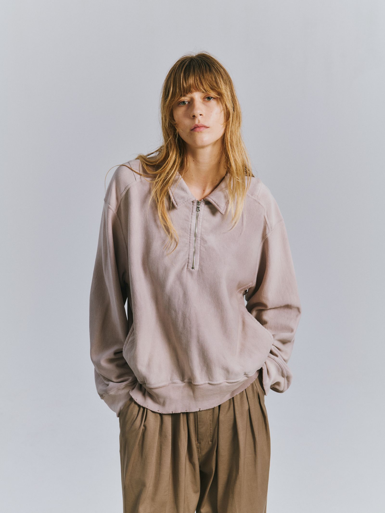 FLEECE-LINED SWEAT PULLOVER | P.DOPE | スウェット
