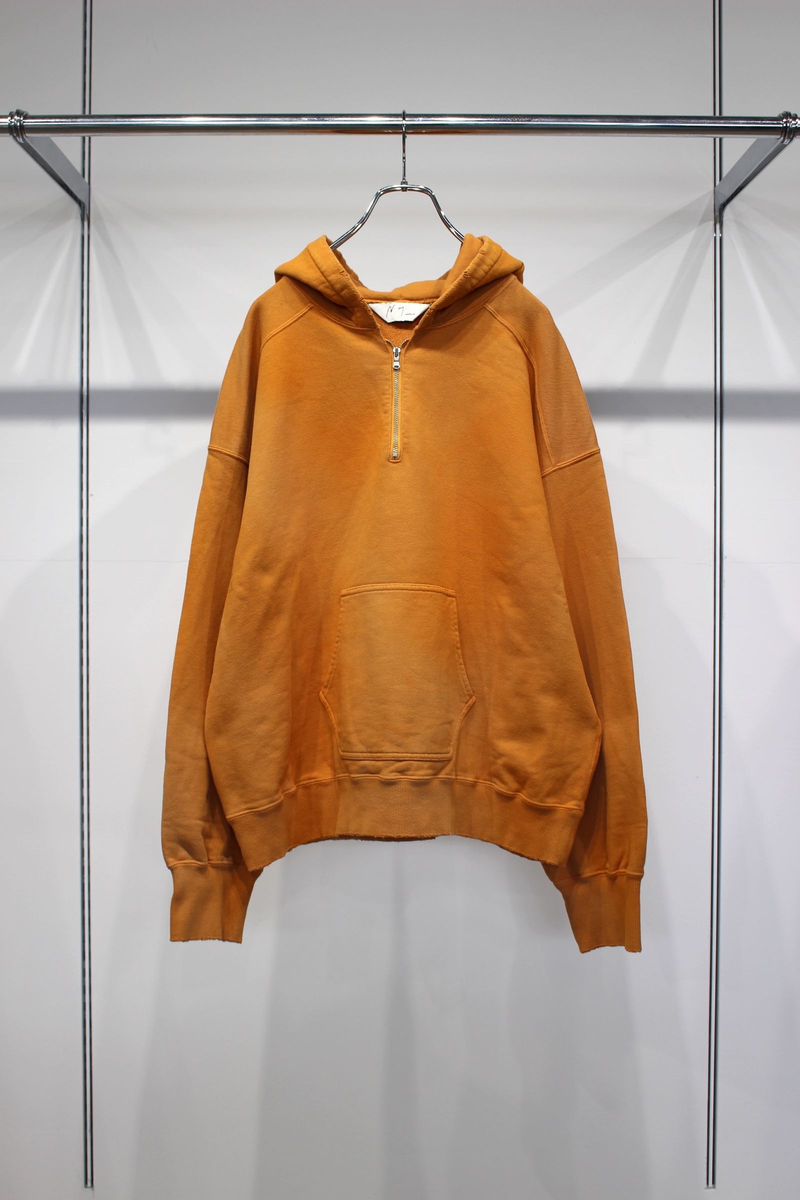 [ラスト1点] HALF ZIP HOODIE | YELLOW | フーディー