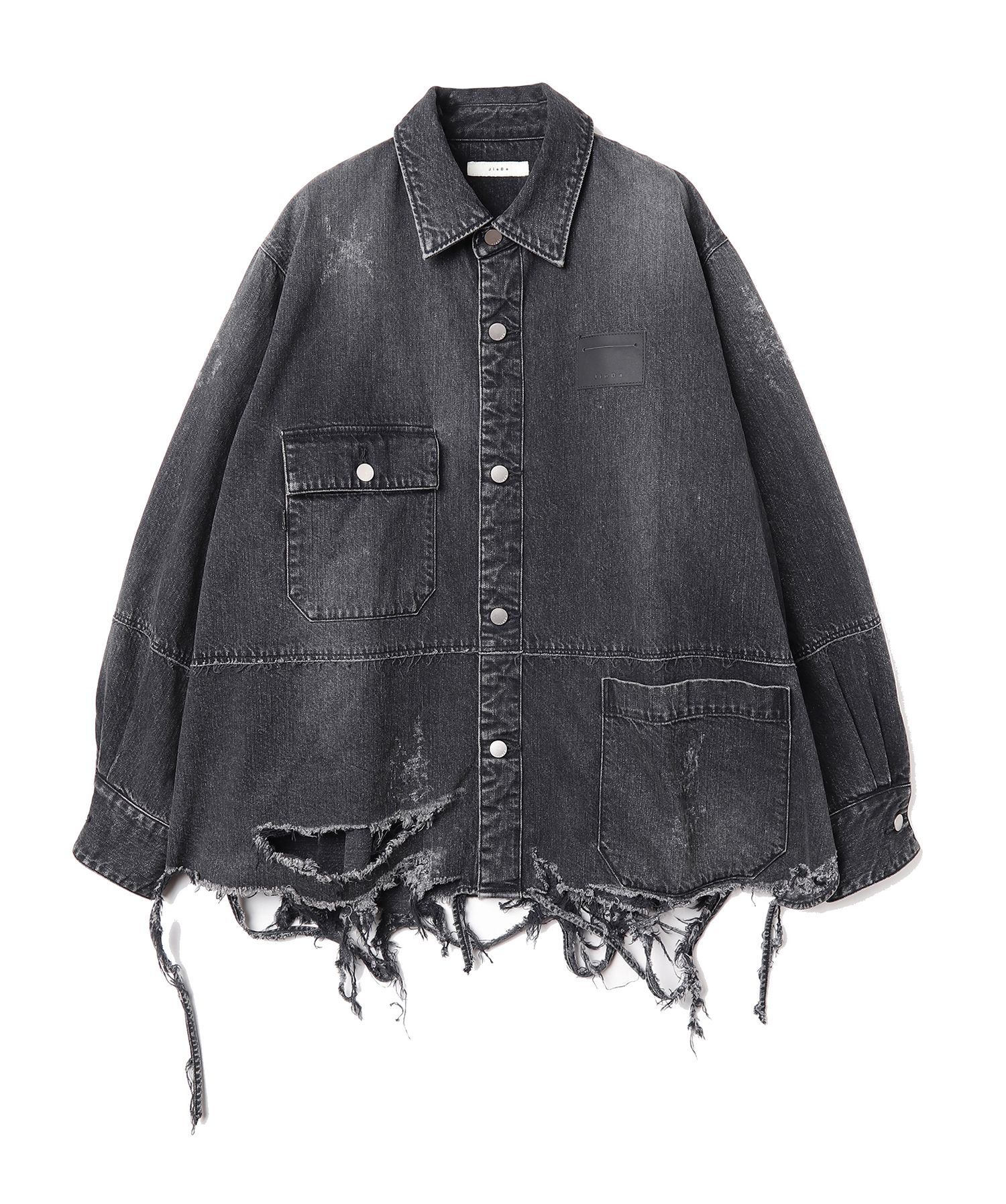 JieDa - DAMAGE OVER DENIM SHIRT/INDIGO | NapsNote