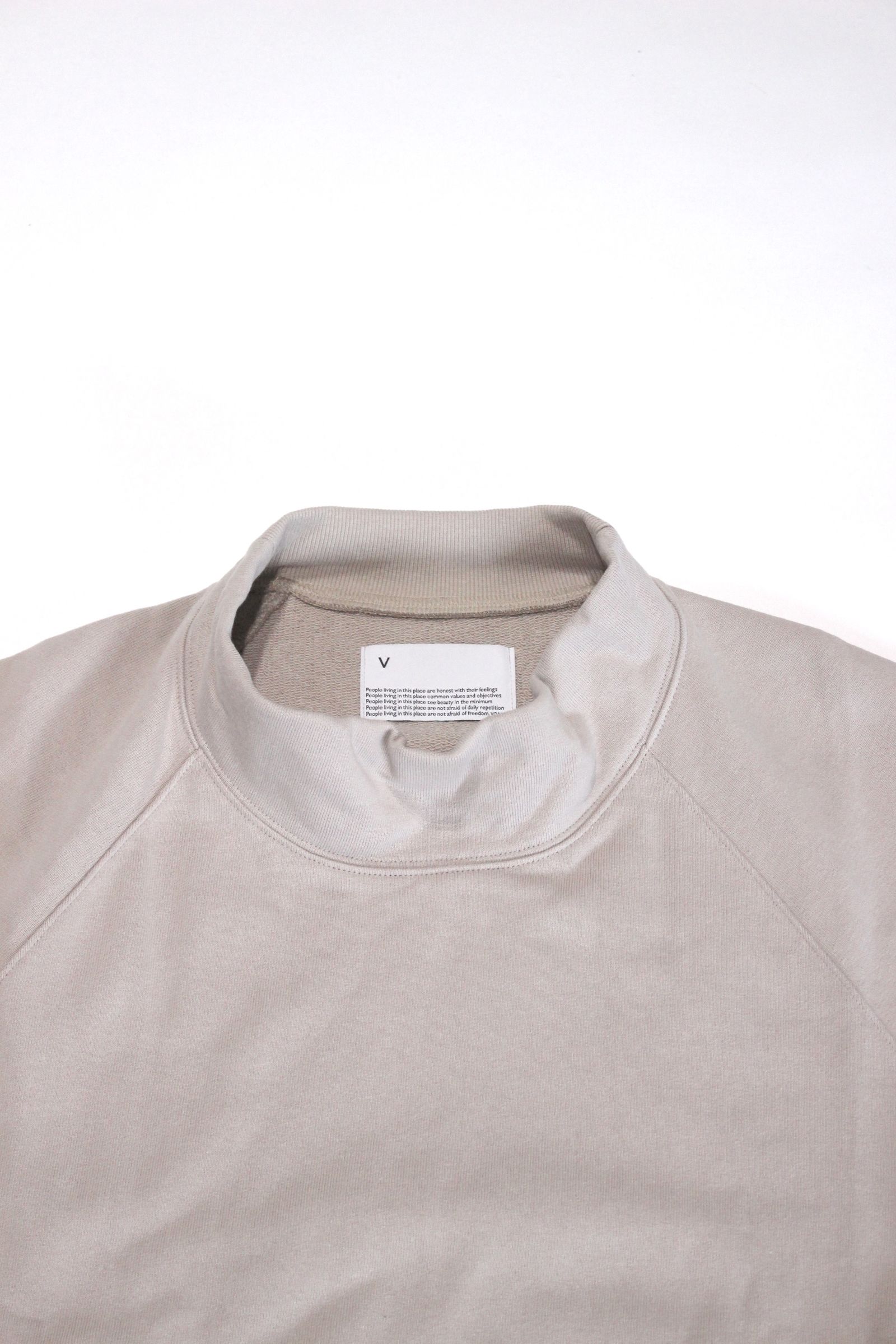 Pile Shape Knitted Sweat (Hi-neck)/ハイネックスウェット