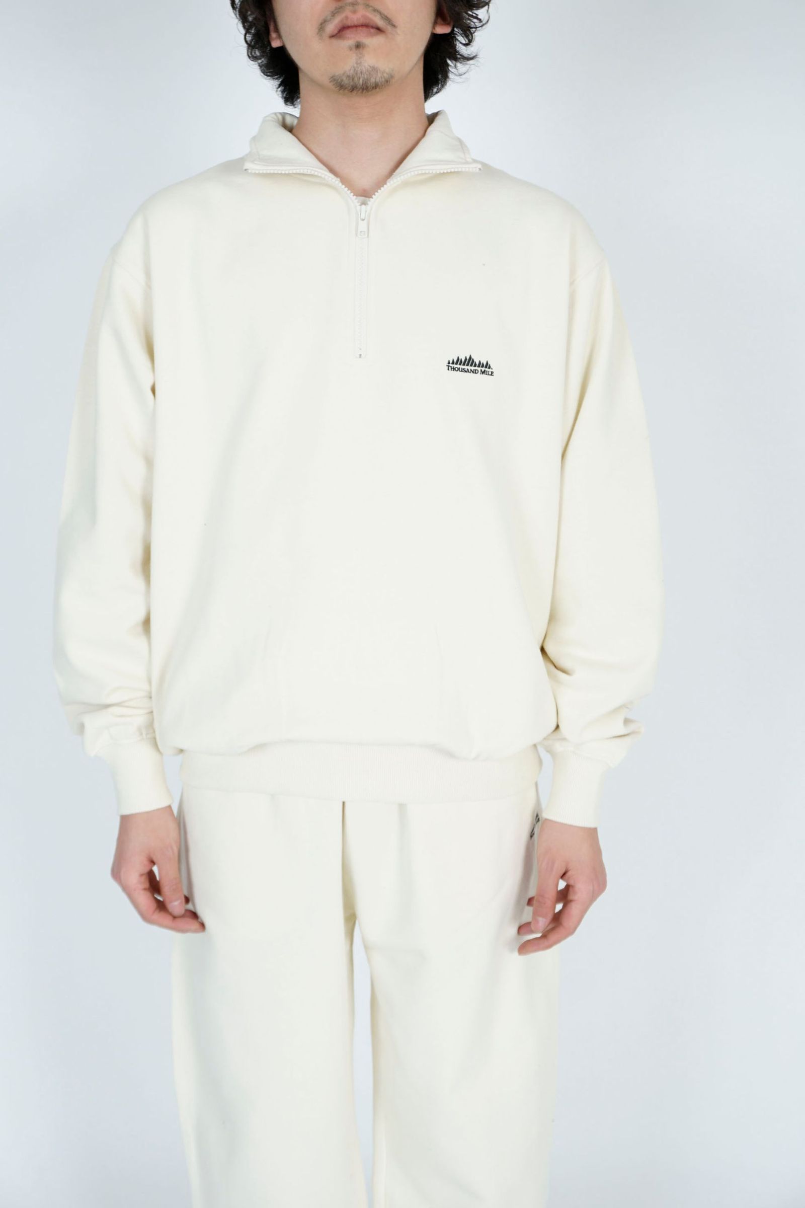 EVCON - THOUSANDMILE HALF ZIP SWEAT SET UP/GRAY | NapsNote