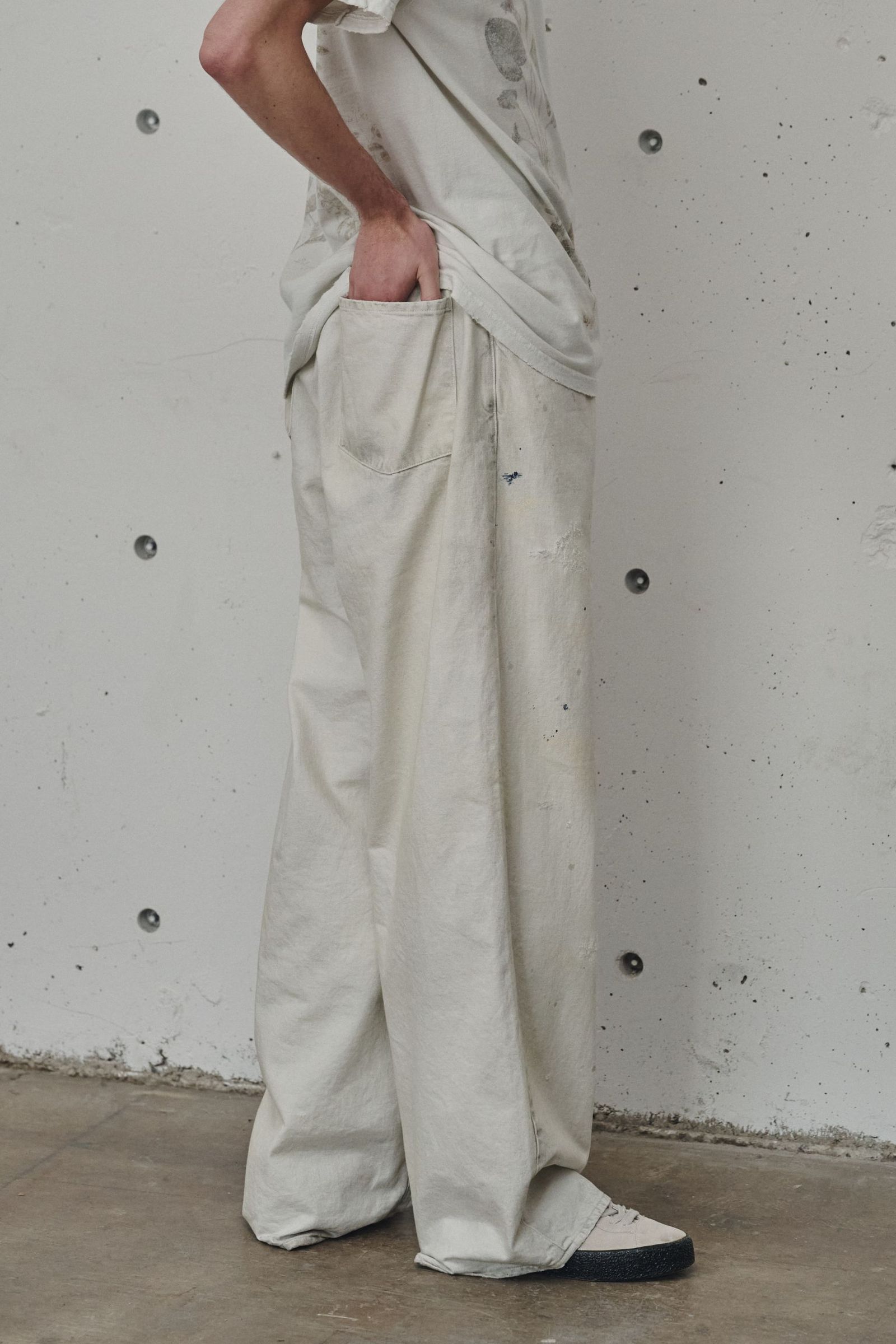 #06 AGING 10oz type-C | WHITE | デニムパンツ