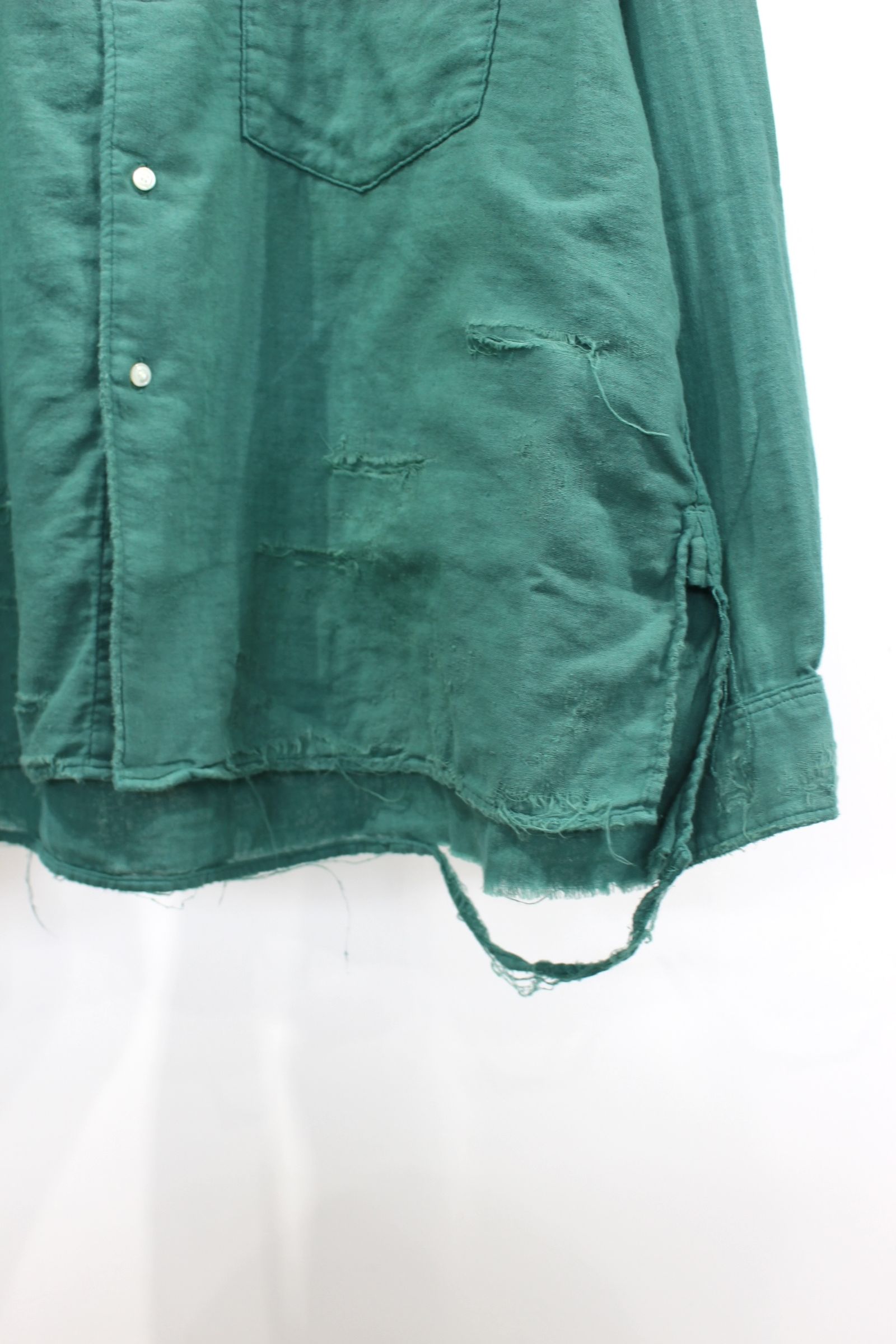 DOUBLEGAUZE CRASH LS SHIRT/GREEN