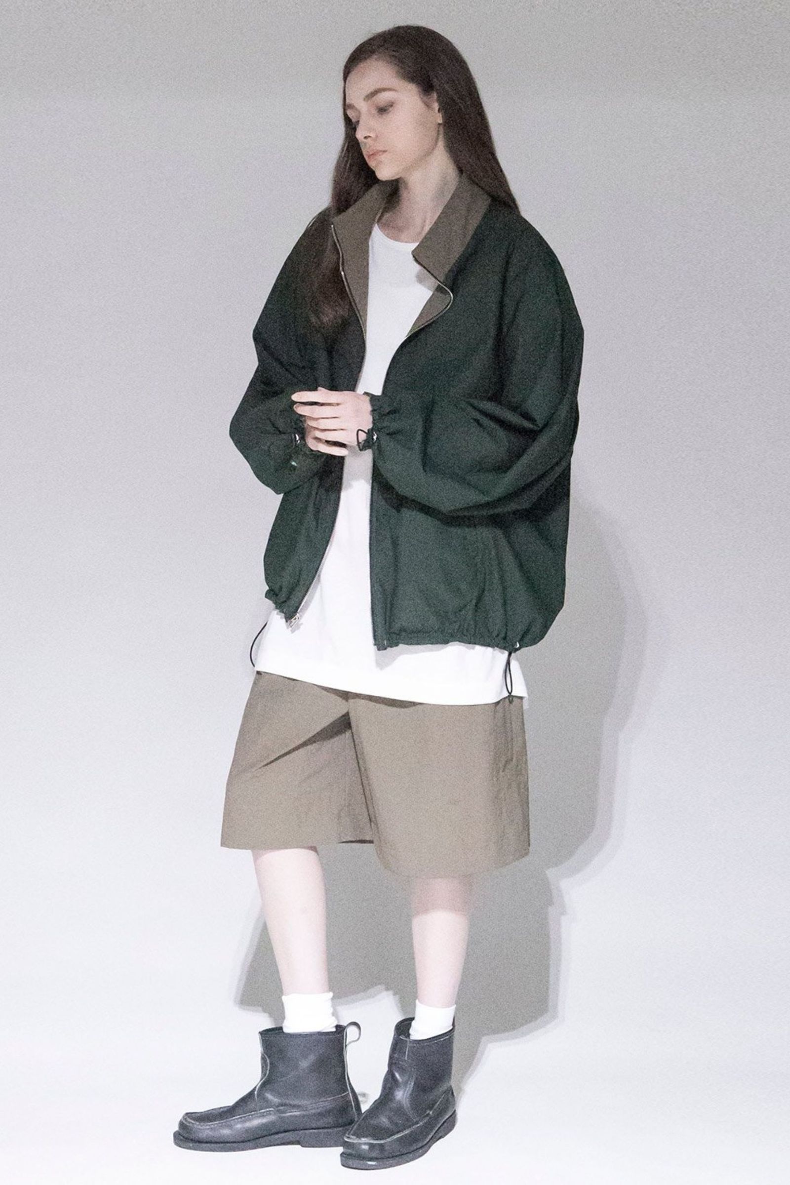 Nylon Ripstop Taffeta Reversible Blouson/KHAKI&OLIVE