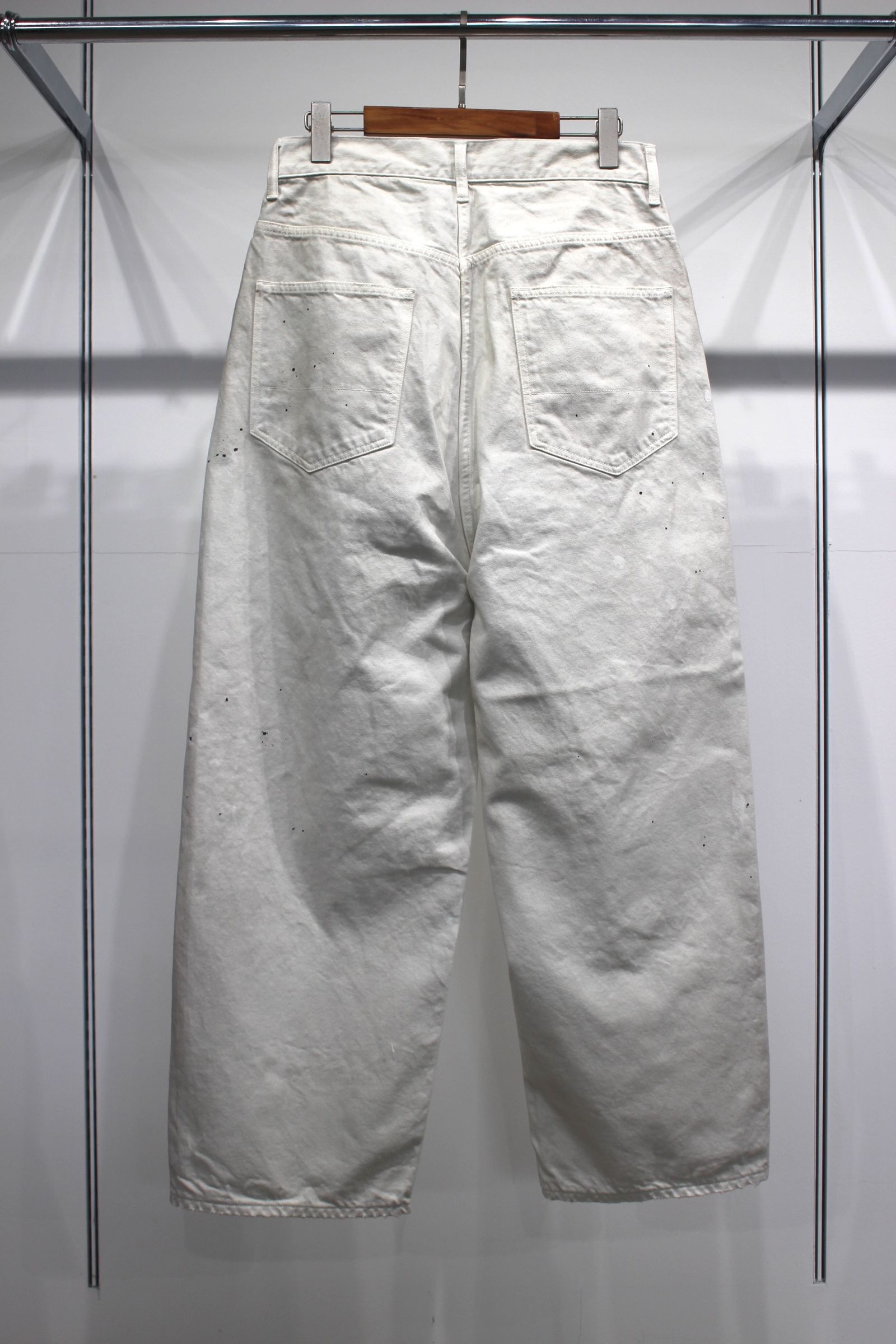 パンツ ancellmDAMAGEWIDE5PDENIMPANTSWHITE DAMAGE WIDE 5P DENIM PANTS(WHITE) – ANCELLM