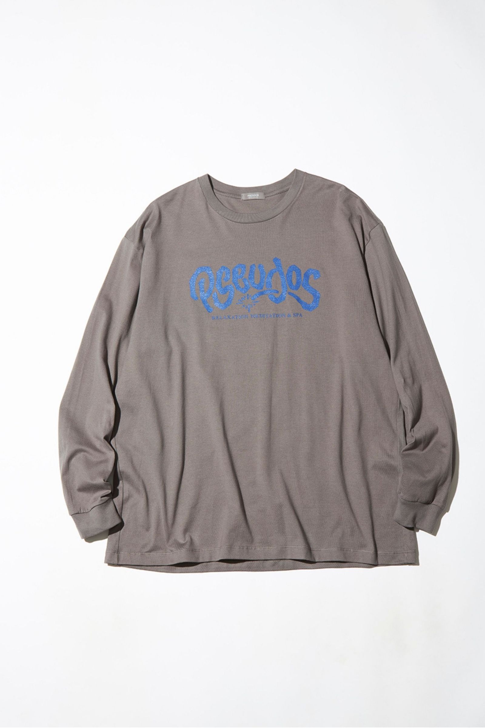 PRINTED CROSS NECK T-SHIRT LS -RELAX-/プリントカットソー