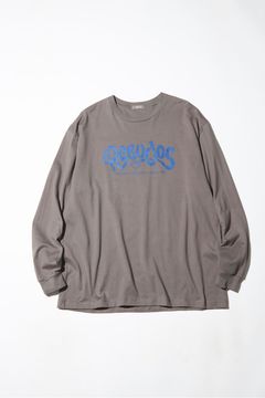 PRINTED CROSS NECK T-SHIRT LS -RELAX-/プリントカットソー