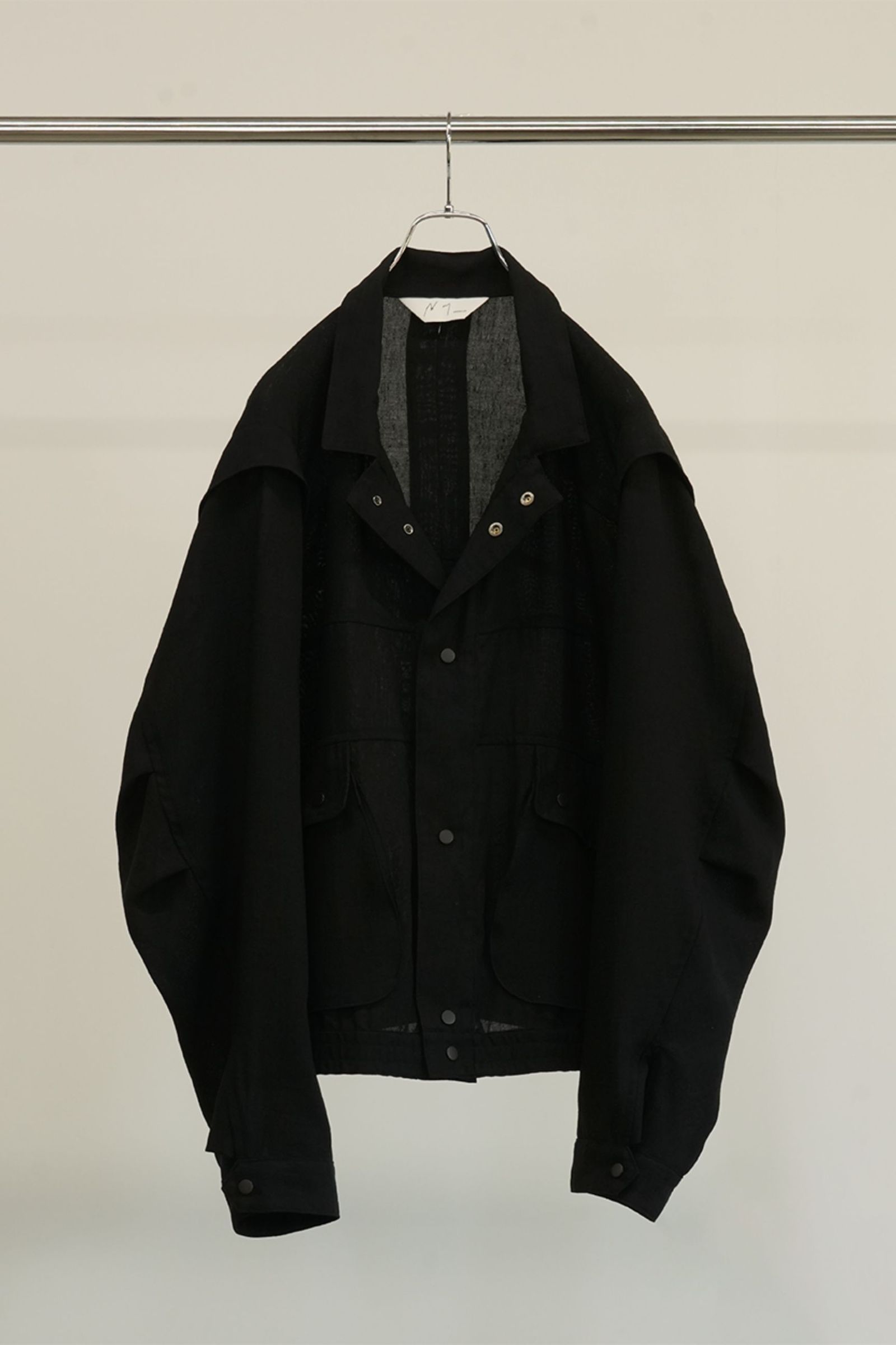 MELANGE SNAP BLOUSON | BLACK | ブルゾン