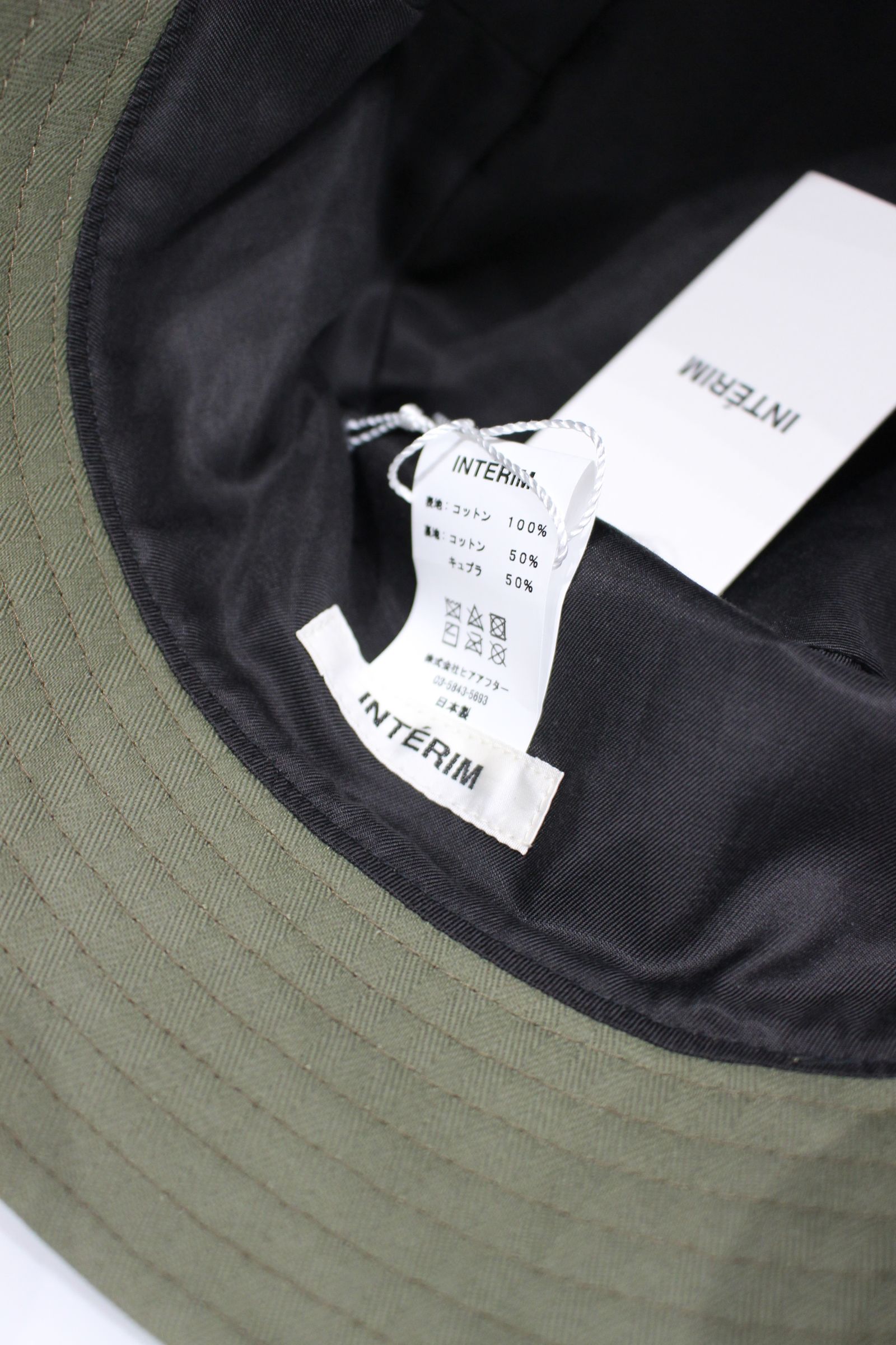 ORGANIC COTTON HBT TWILL BUCKET HAT | OLIVE | バケットハット