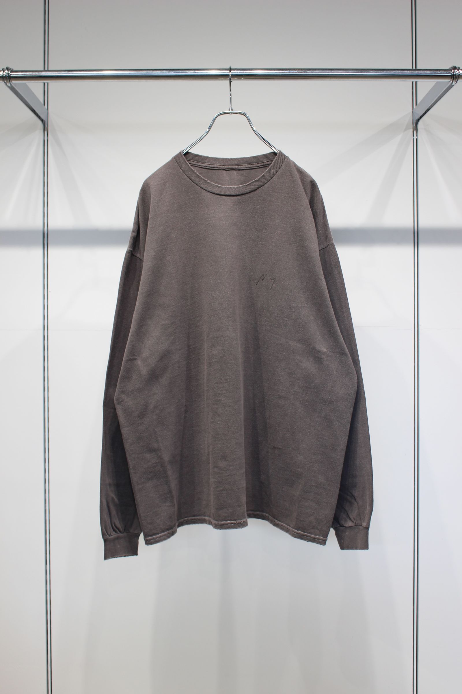 EMBROIDERY DYED LS | BROWN | カットソー