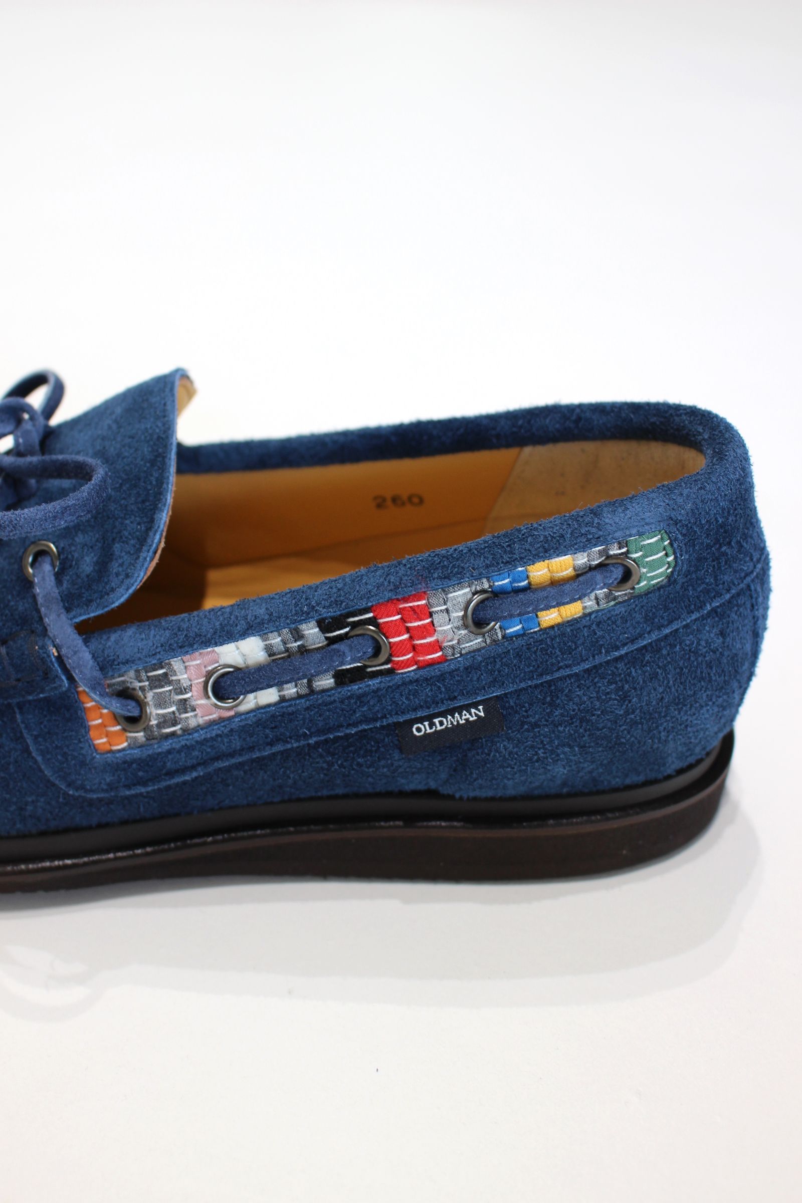 OLDMAN　MOCCASIN　スウェードシューズ OLDMAN】SURF ＃ORANGEーVELOURS