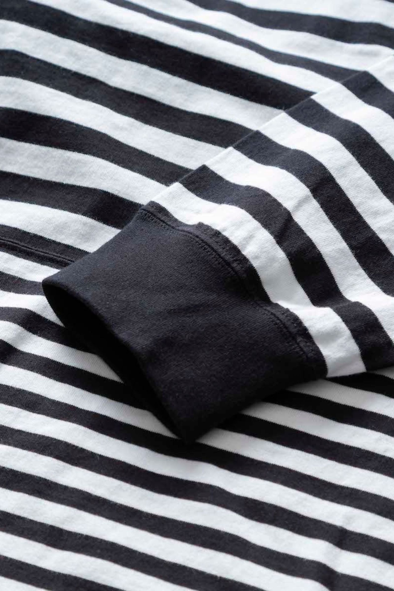 DOUBLE BORDER L/S TEE/BLACK-WHITE