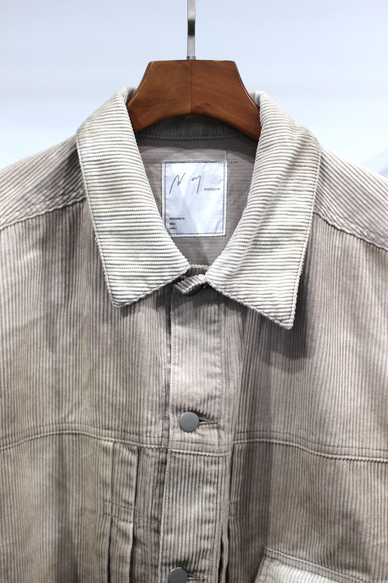 ANCELLM - CORDED VELVETEEN JACKET | GRAY | ジャケット | NapsNote