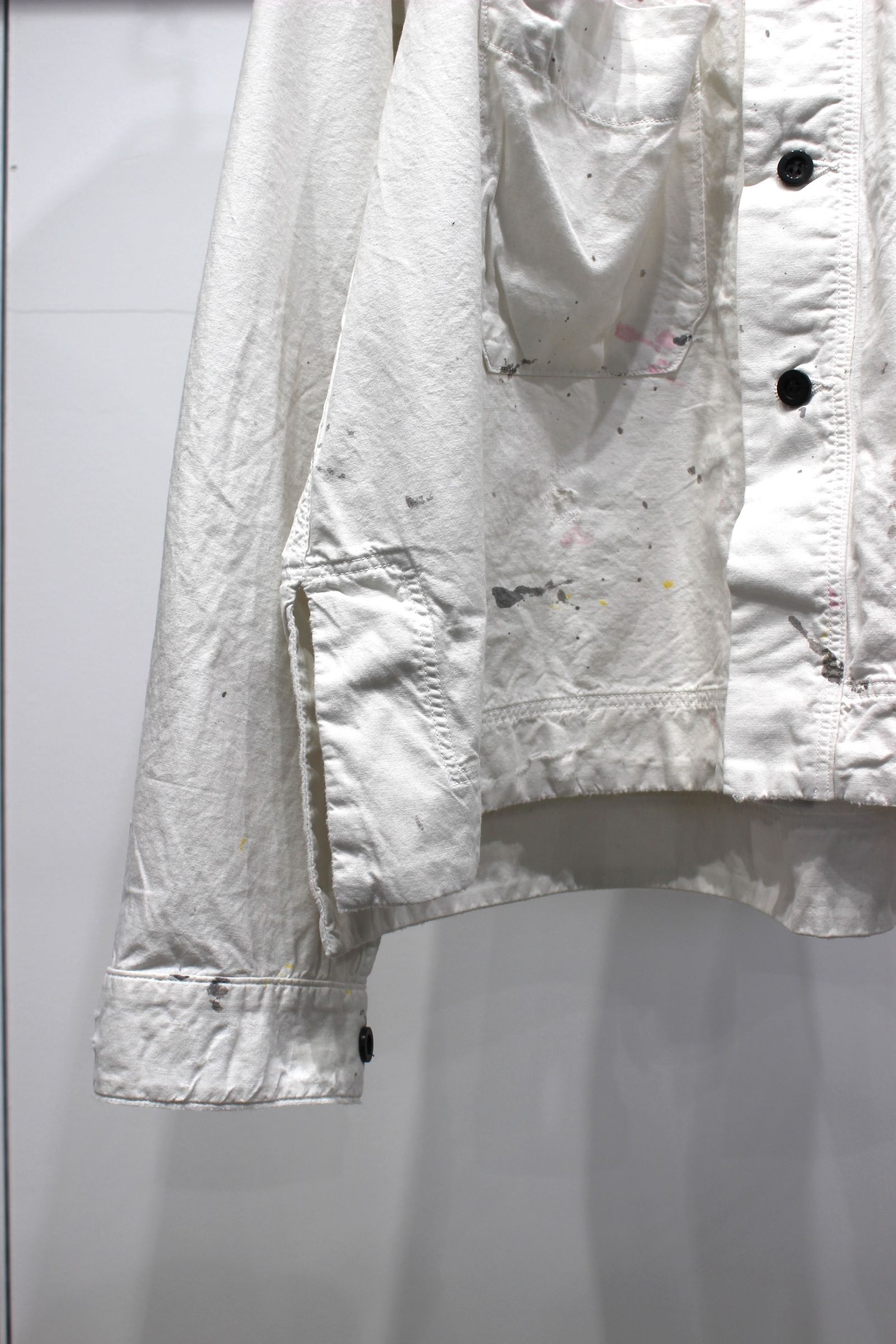 CHAMBRAY SHIRT JACKET | WHITE | シャンブレーシャツジャケット