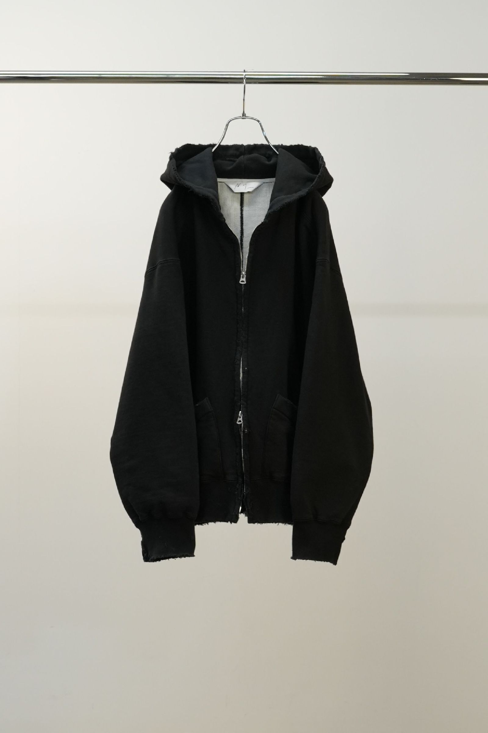 ZIP UP HOODIE | BLACK | フーディー