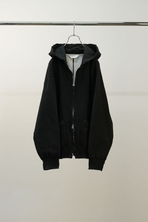 ZIP UP HOODIE | BLACK | フーディー