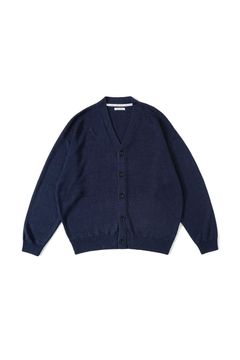 HEMP KINT CARDIGAN | NAVY | カーディガン