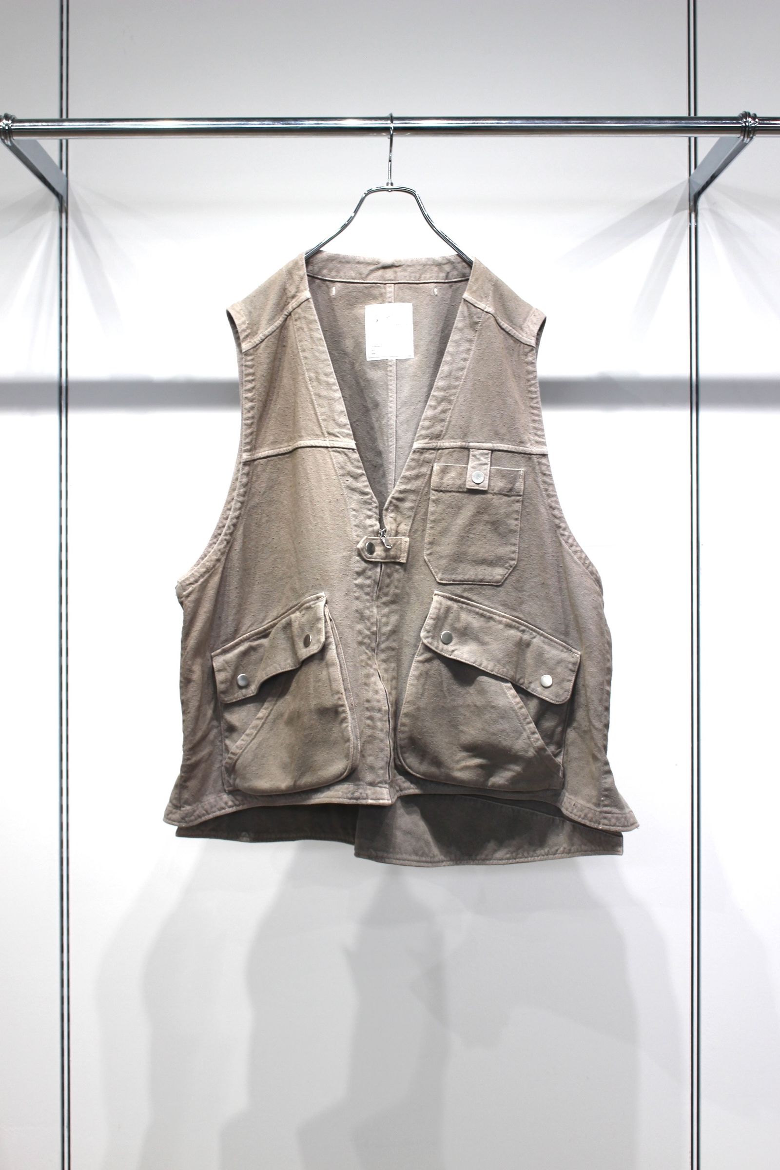 C/R DUCK UTILITY VEST | GREIGE | ベスト