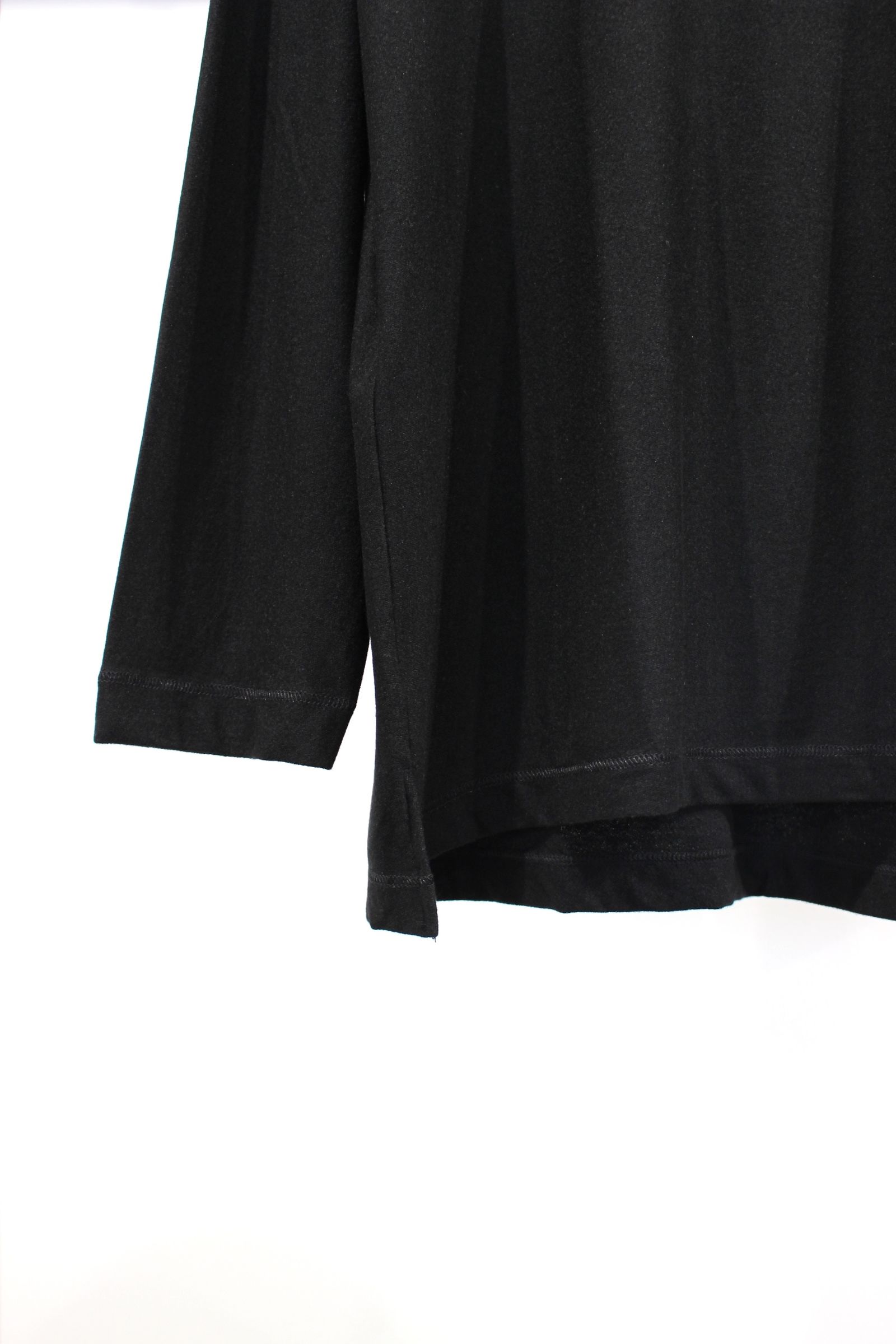 [ラスト1点] CASHMERE SILK L/S TEE | BLACK | カットソー
