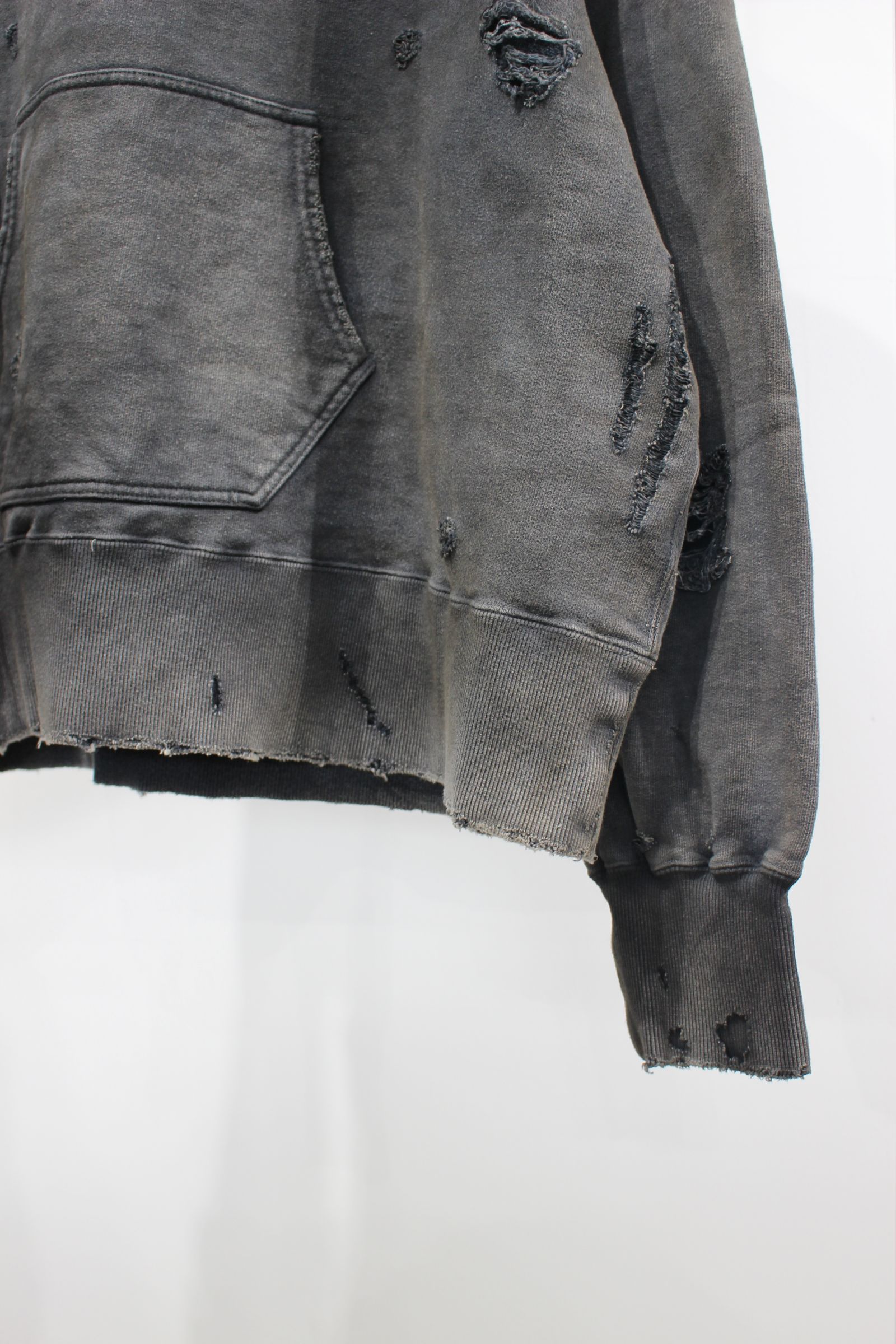 AGING CRASH HOODIE | BLACK | パーカー