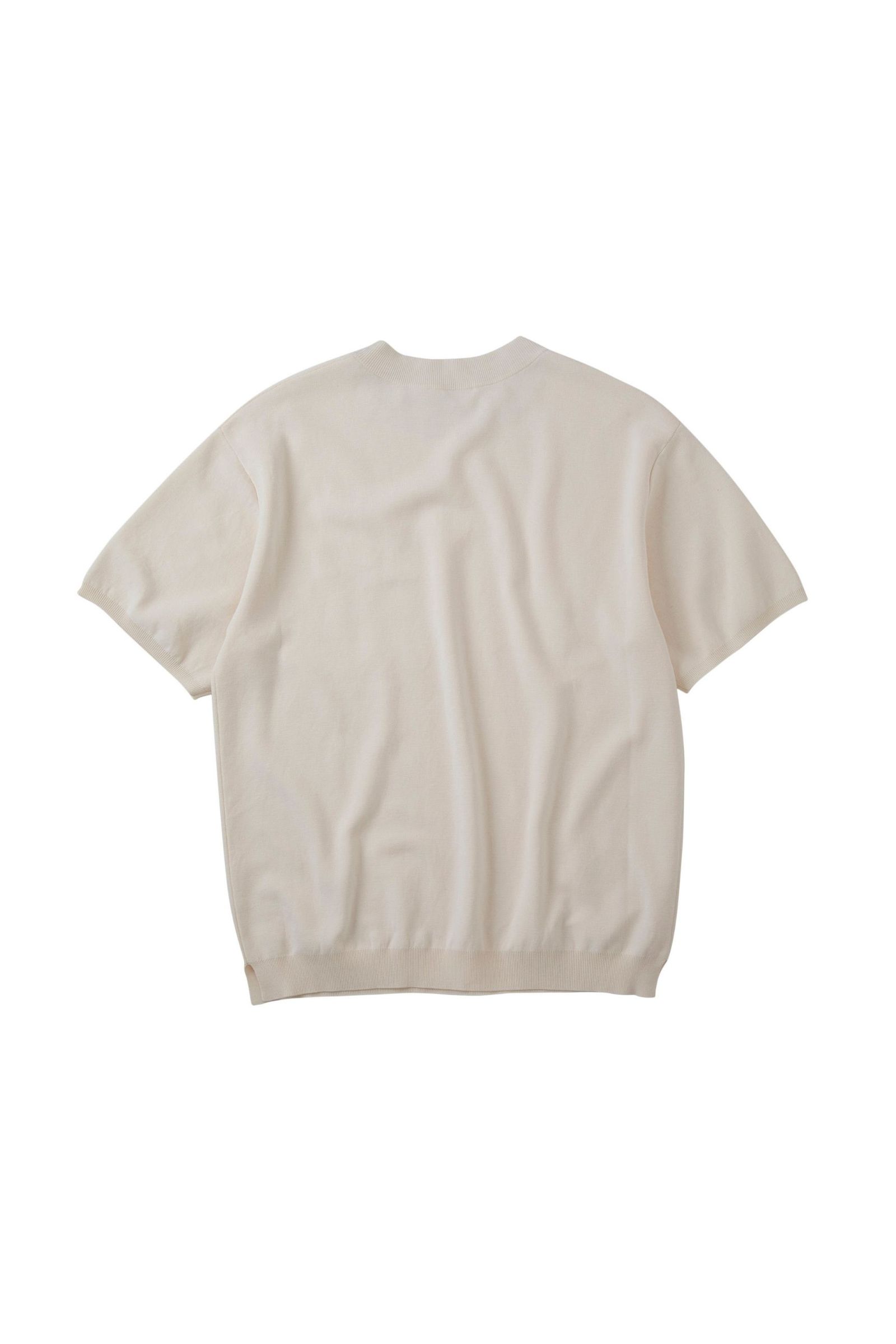 MILAN RIB CREW NECK - 16G Compact Yarn -/クルーネックニット