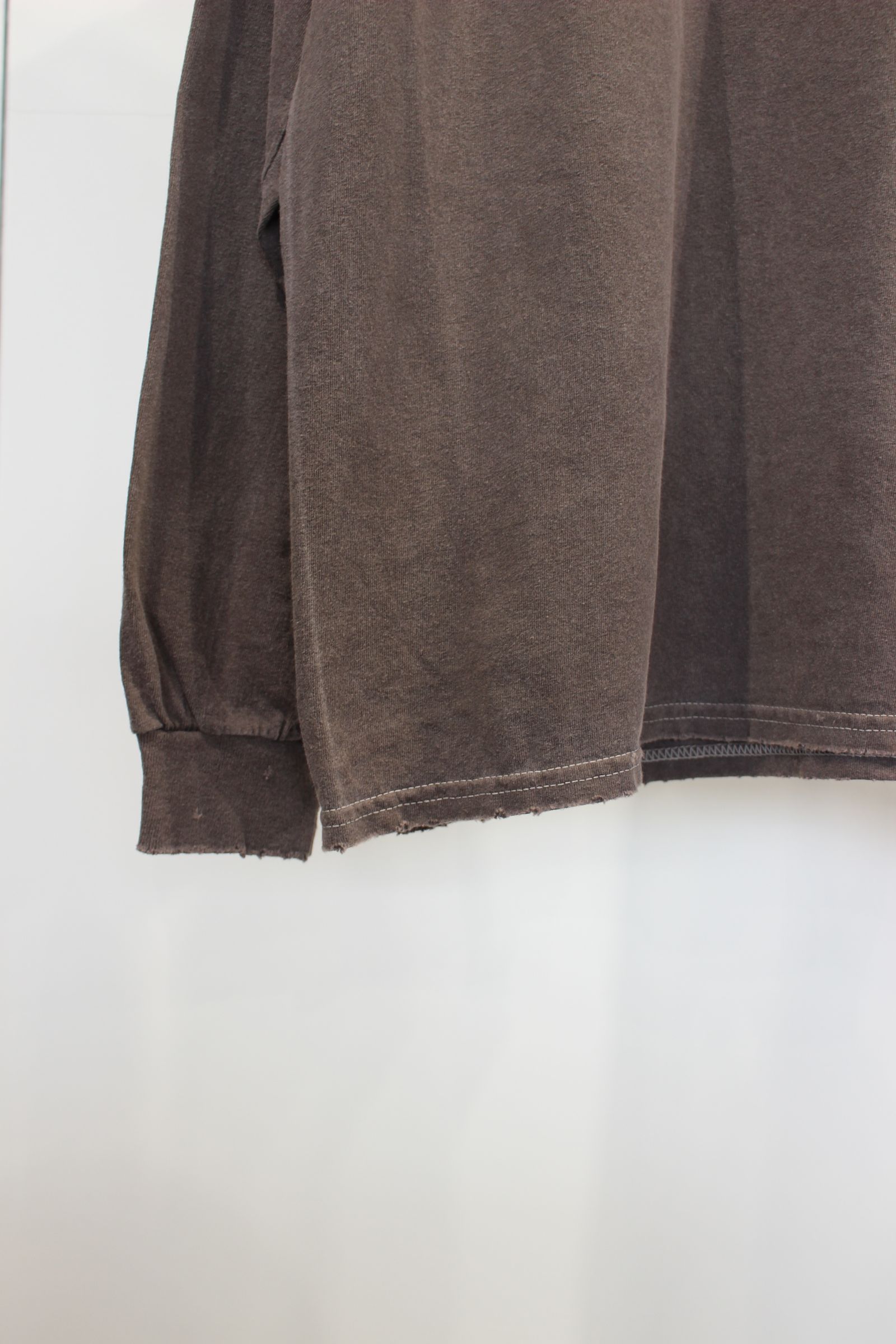 T/RESIDENCE DYED LS T-SHIRT（刺繍・プリント） | BROWN | カットソー
