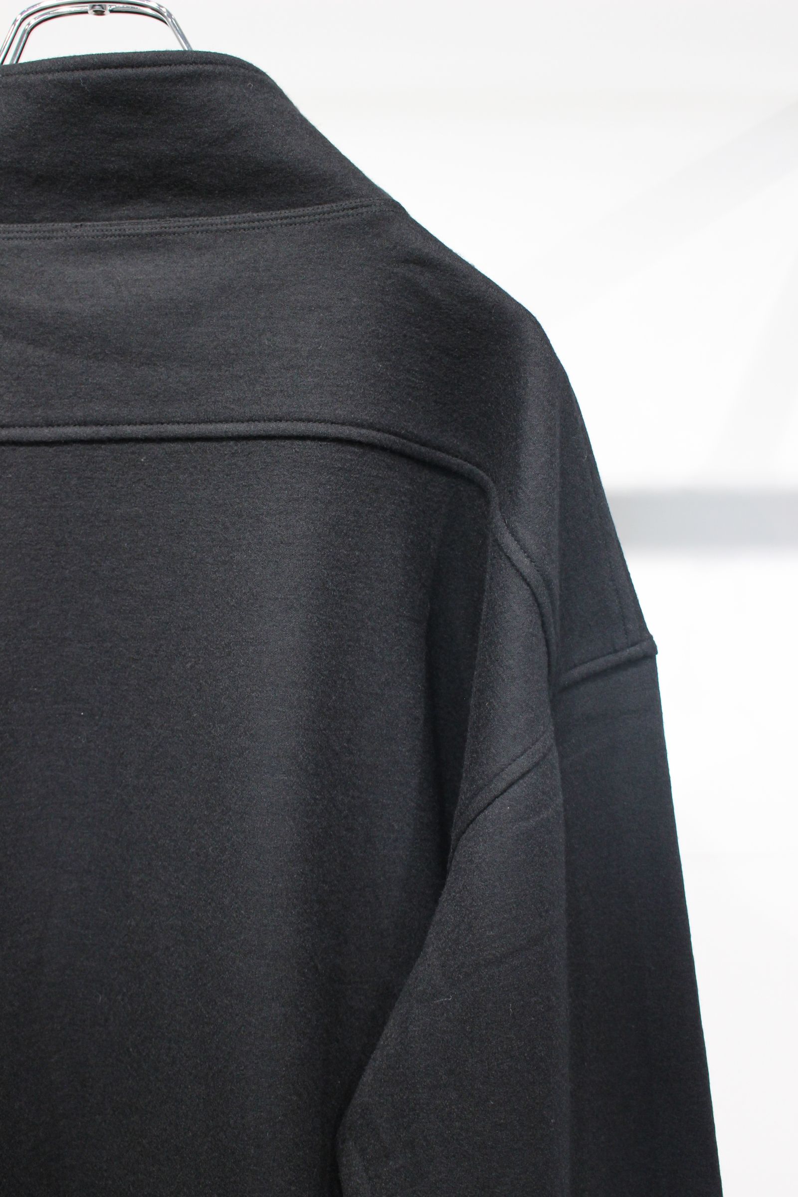 WIDE HALF ZIP | BLACK | ハーフジッププルオーバー