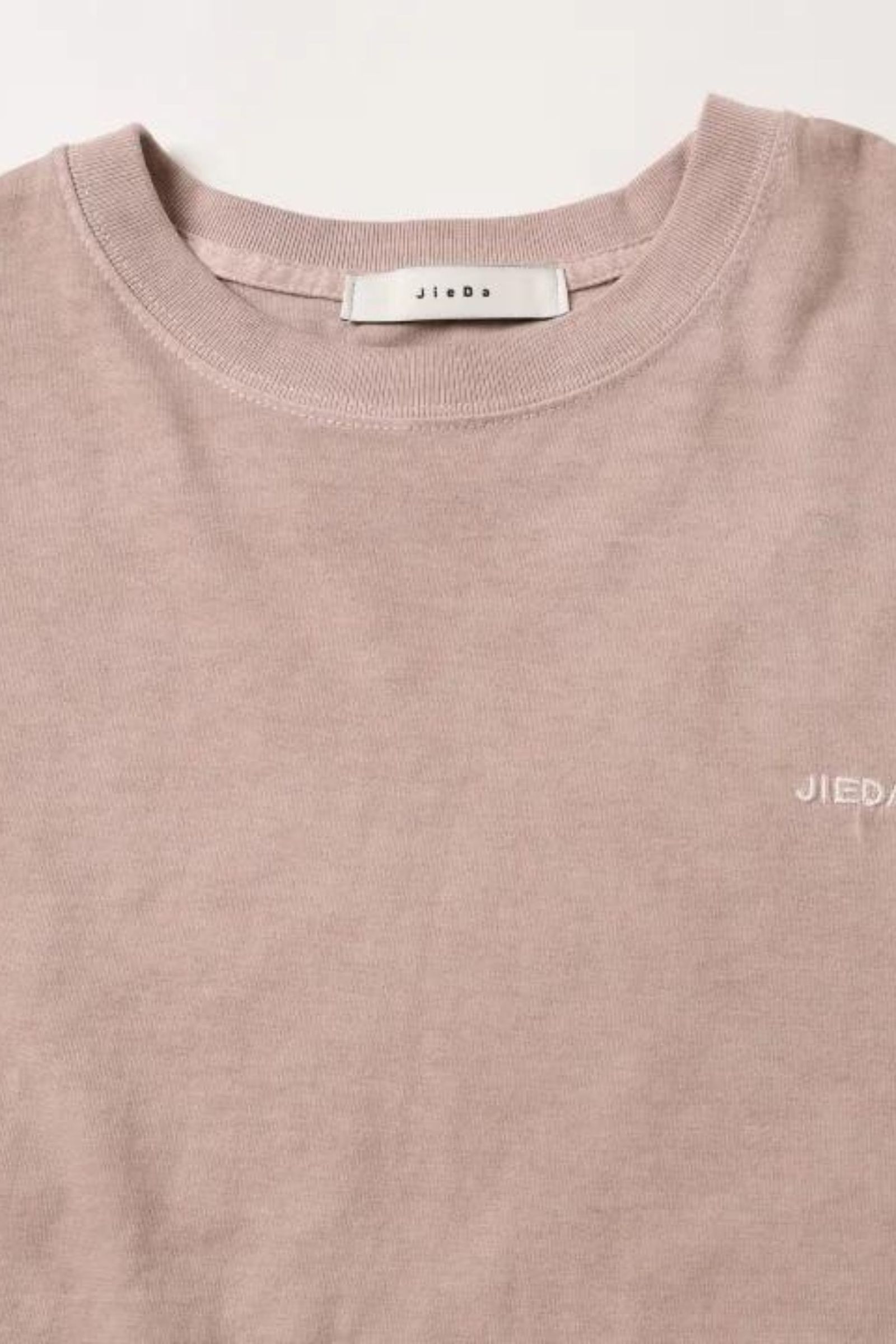 OVERDYE EMBROIDERY L/S TEE | LIGHT PINK | カットソー