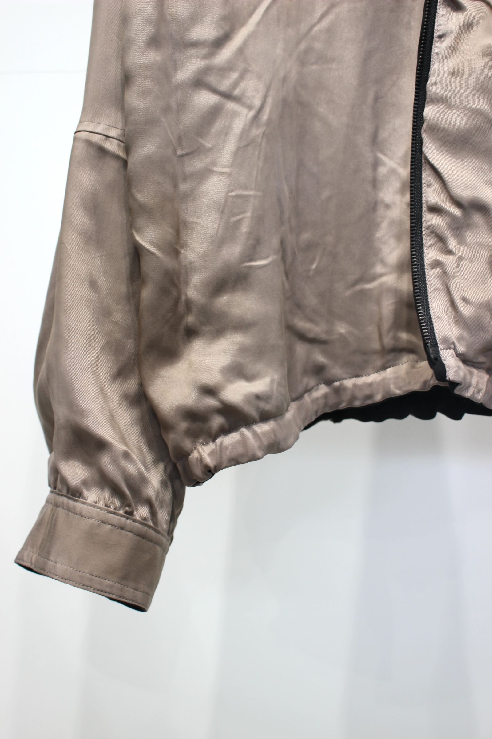 CUPRO REVERSIBLE JACKET | BLACK | リバーシブルジャケット