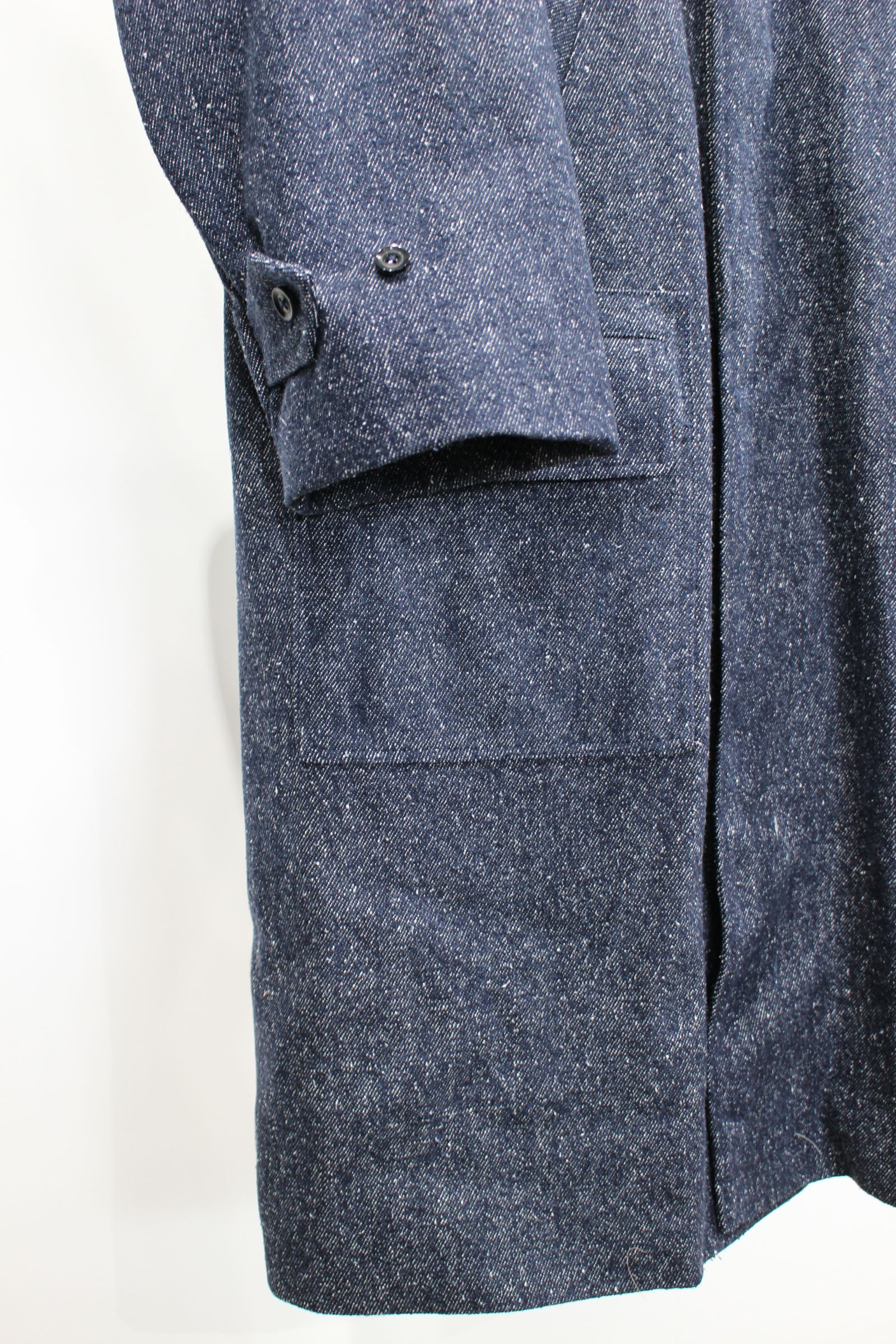 HYPER BIG SILK DENIM SINGLE RAGLAN 4PK FLAT COAT/NAVY DENIM