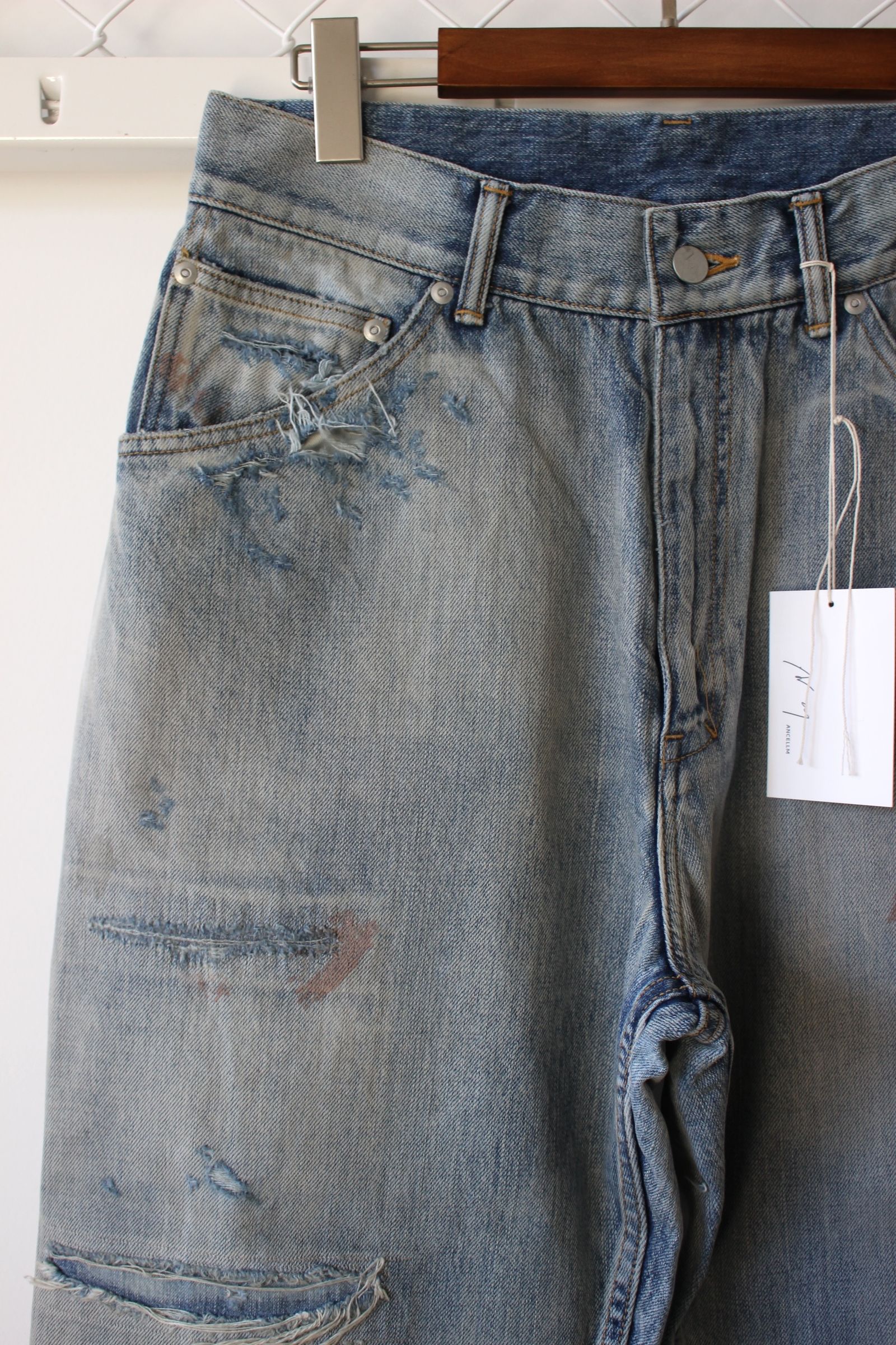 ANCELLM - REMAKE SELVEDGE TAPERED 5P DENIM PANTS/INDIGO | NapsNote