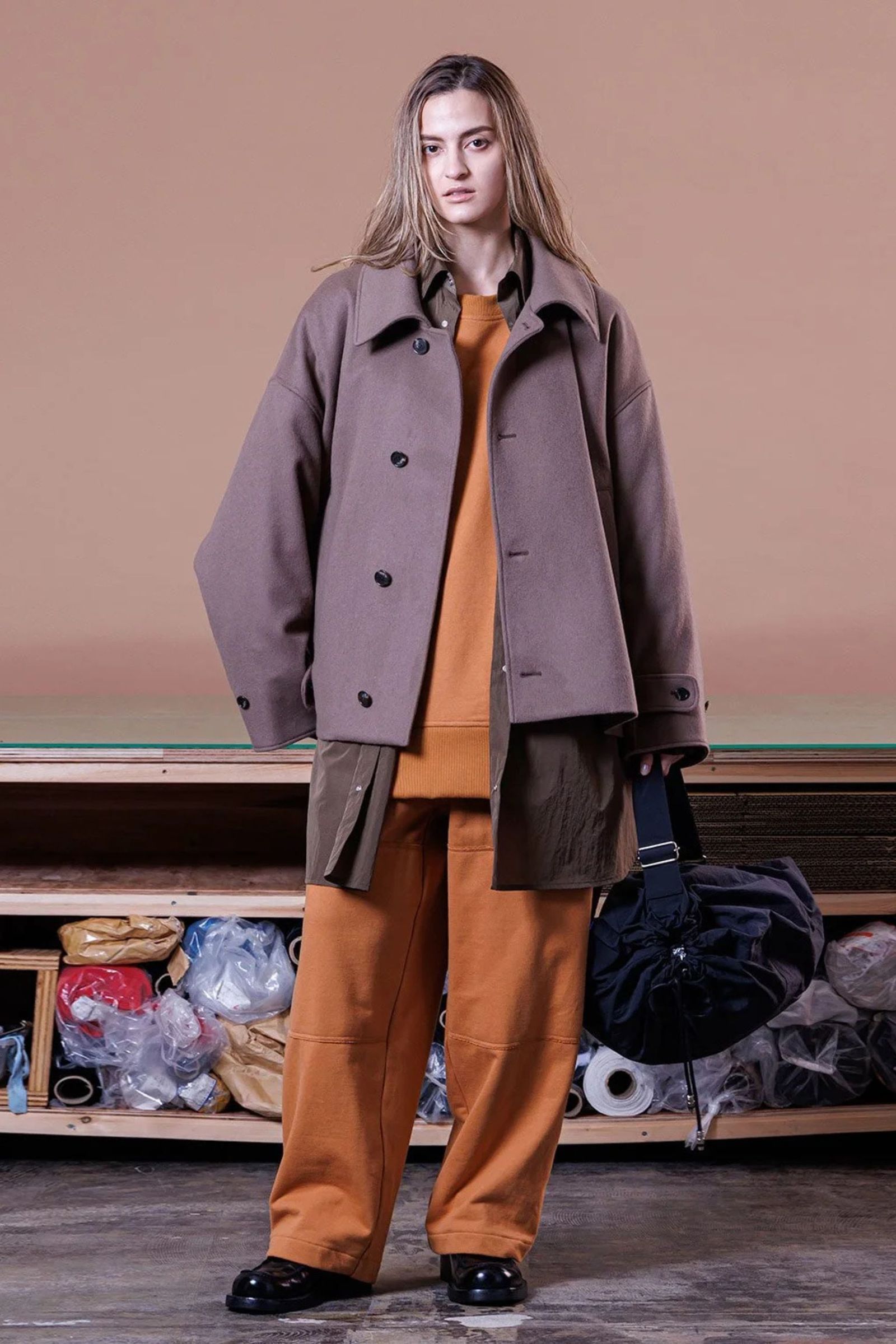 SUPER 100 WOOL BEABER Work Blouson | D.BROWN | ワークブルゾン