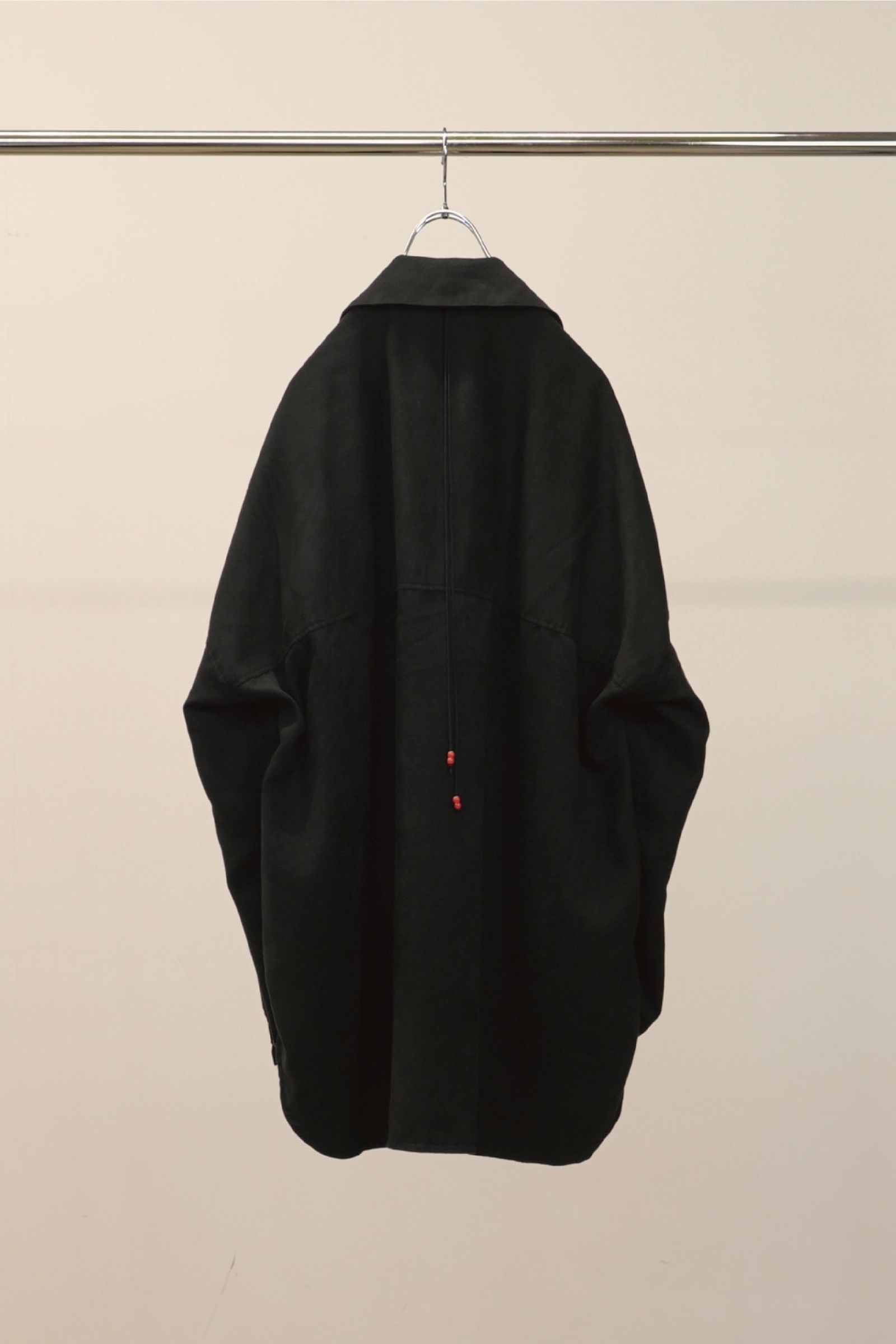 VEGAN SUEDE LONG SHIRT | BLACK | ロングシャツ