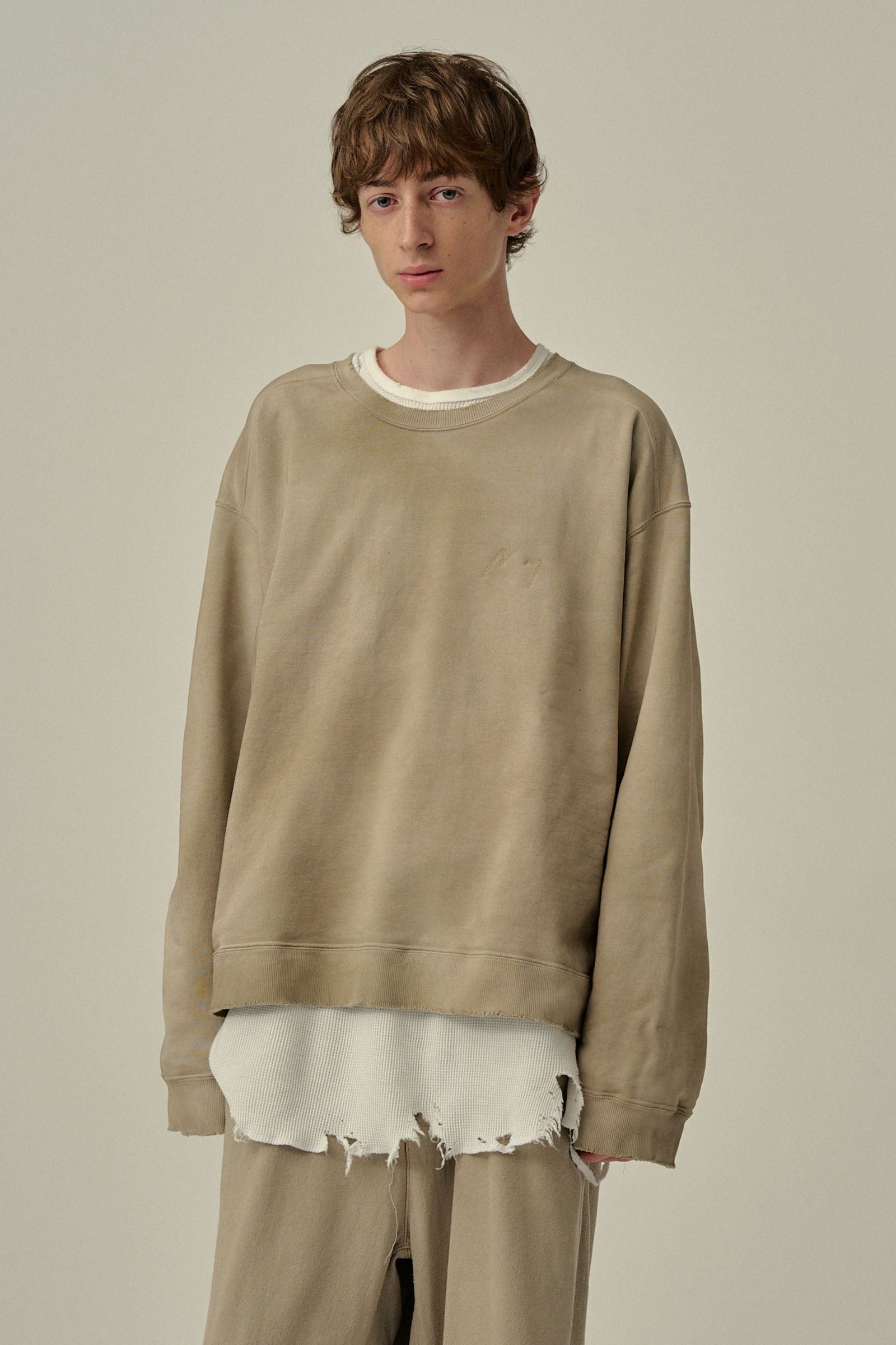 UNEVENNESS SWEAT SHIRT | SAND | スウェット