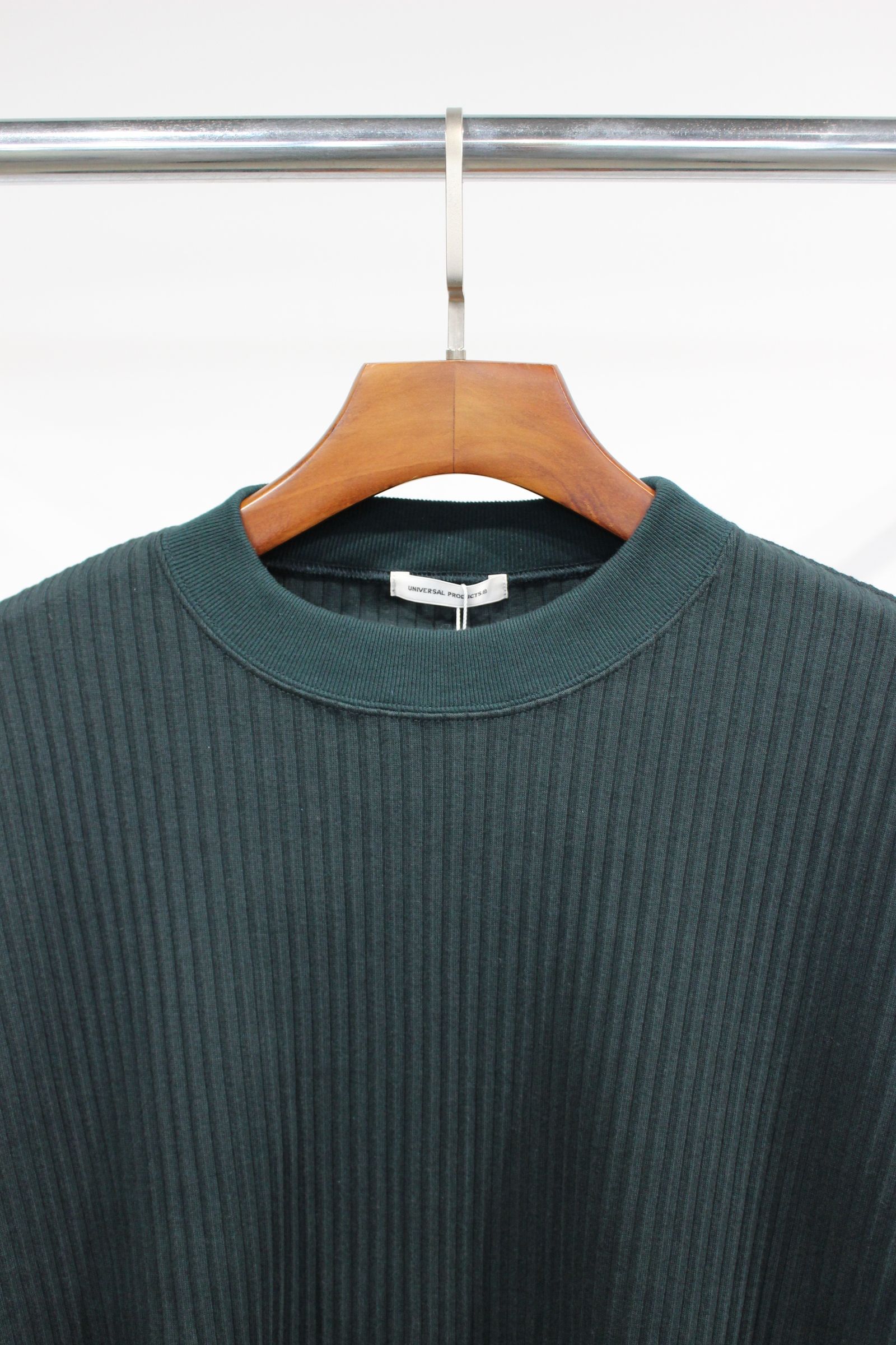 ACCORDION RIB CREW NECK/リブスウェット