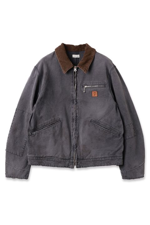 DUCK DAMAGE ZIP JACKET | BLACK | ダックジャケット