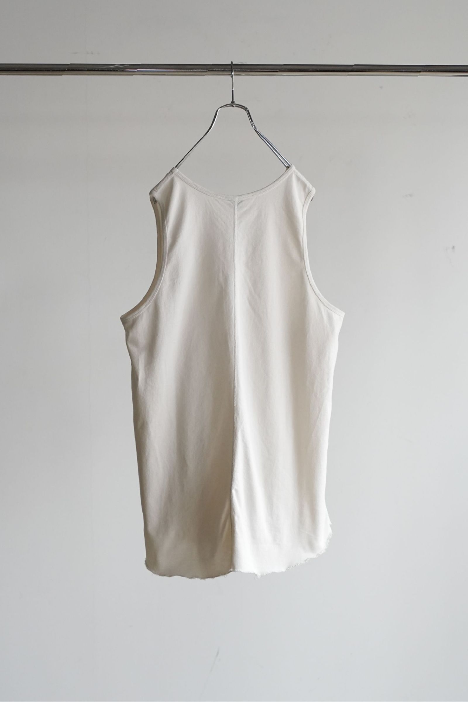 [ラスト1点] UNEVENNESS TANK TOP | G.WHITE | タンクトップ