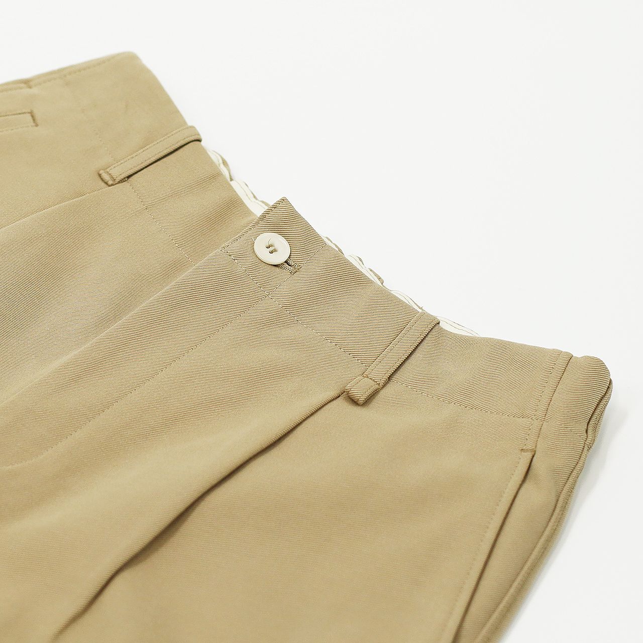 KNIT CHINO-CLOTH PANTS (STRAIGHT) | KHAKI | ニットチノパンツ