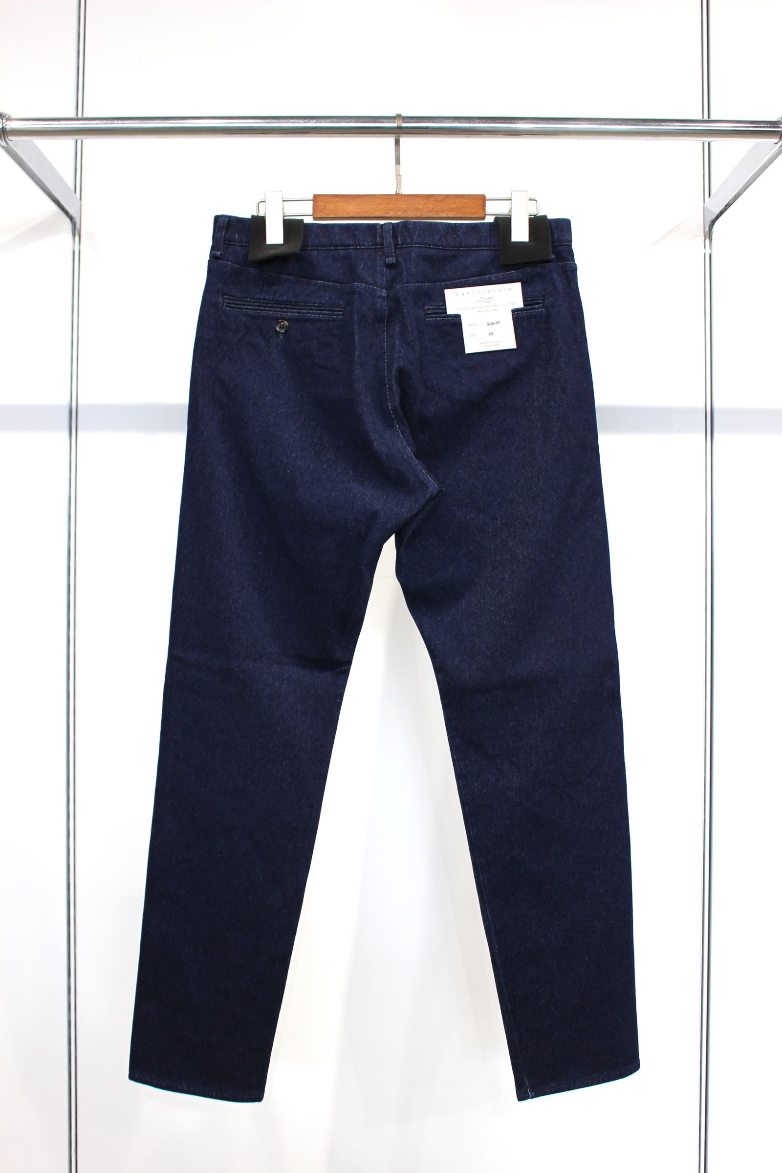 CURLY - [ラスト1点] DENIM SLIM FIT TROUSERS -ONE WASHED