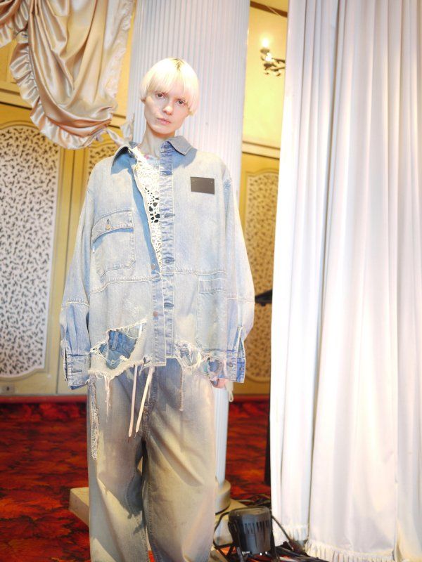 DAMAGE OVER DENIM SHIRT/INDIGO