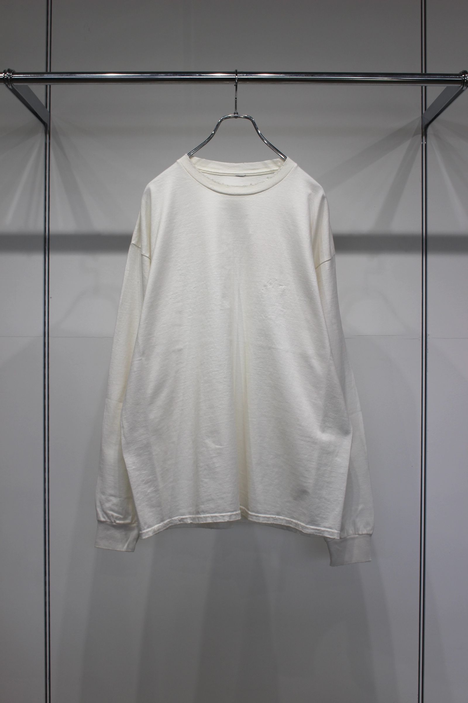 EMBROIDERY DYED LS | WHITE | カットソー