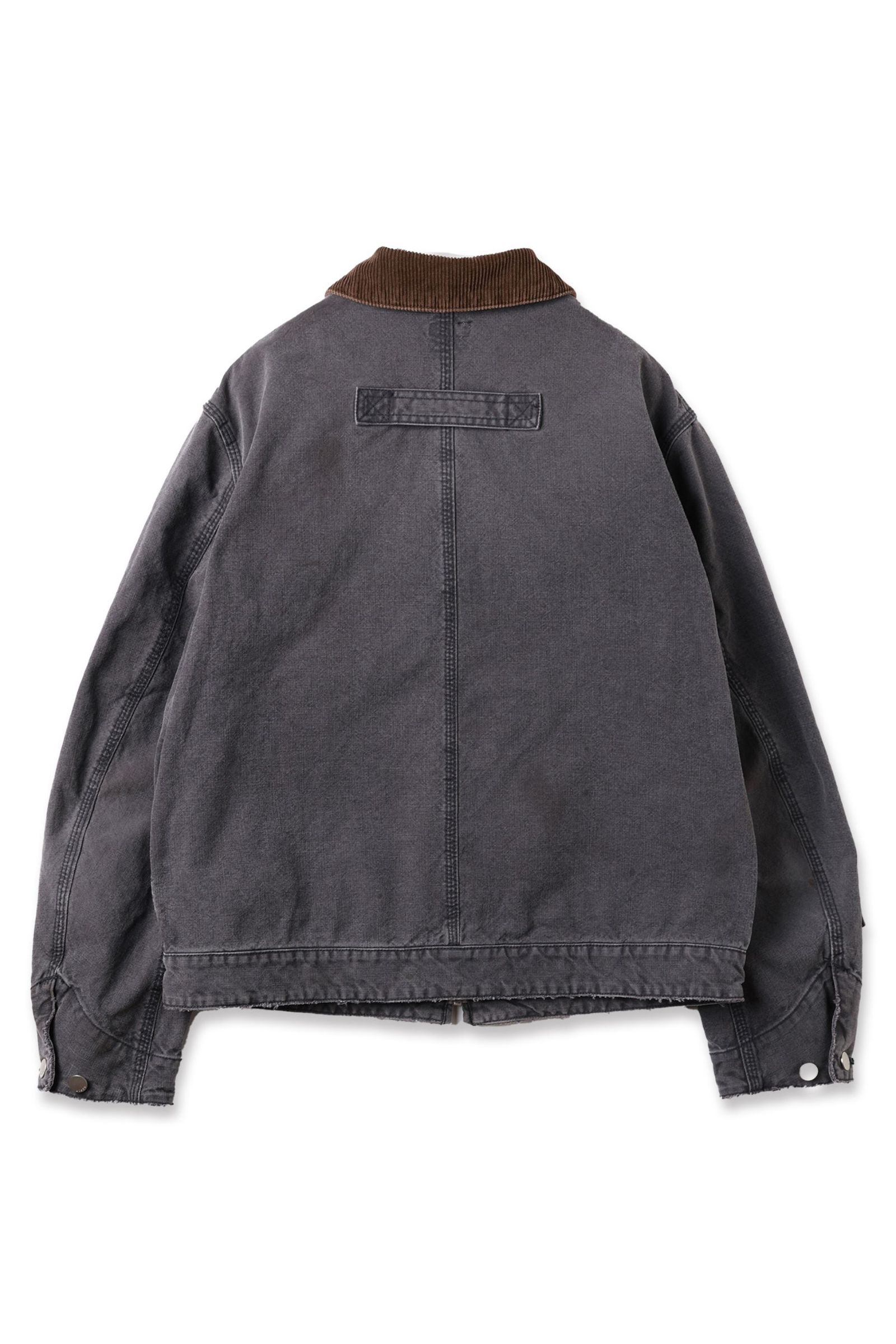 DUCK DAMAGE ZIP JACKET | BLACK | ダックジャケット