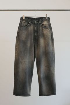 AGING WIDE 5P DENIM PANTS | BLACK | デニム