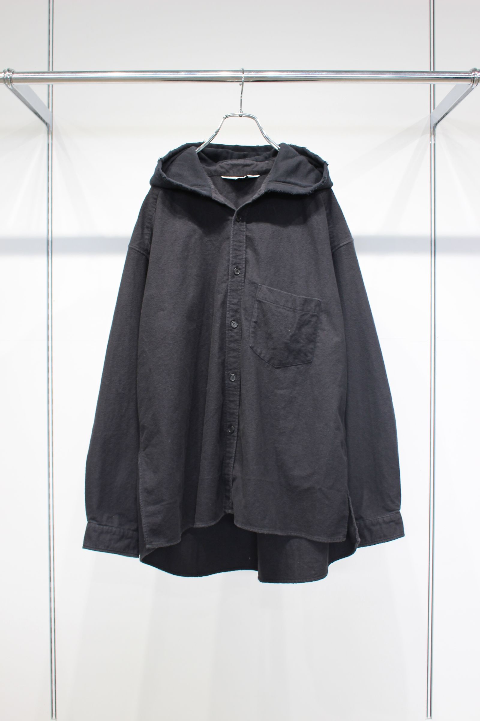 HOODIE SHIRT | BLACK | シャツ