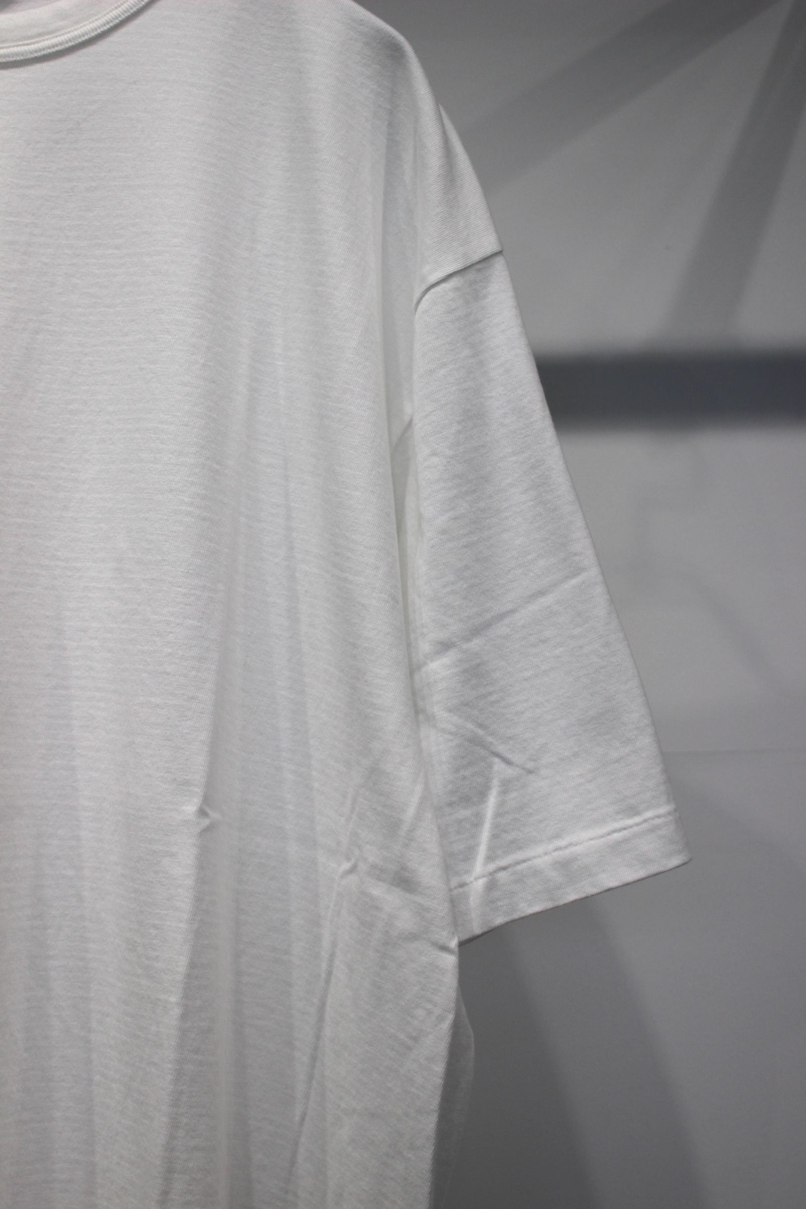 SEA ISLAND TOMPKINS LOOP JERSEY HYPER BIG BINDER NECK TUBE TEE | WHITE | カットソー