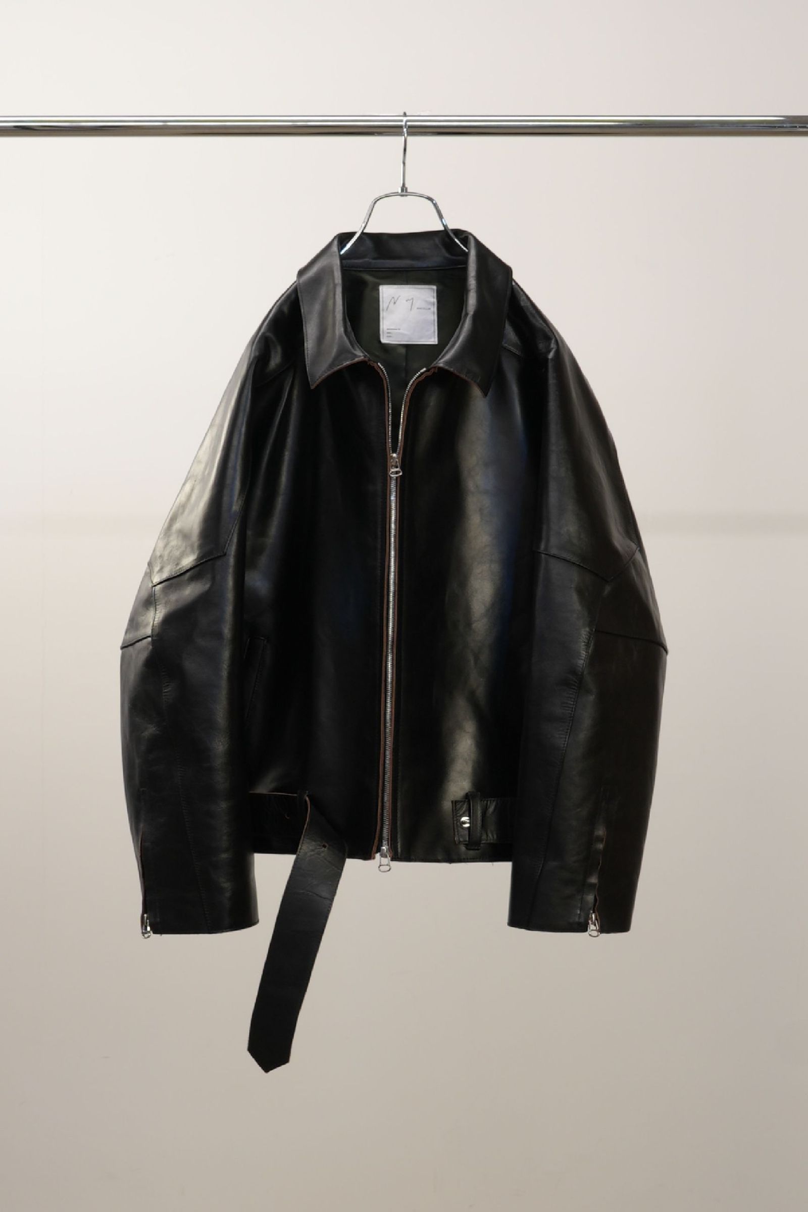 H.L ZIP UP JACKET | BLACK | レザージャケット
