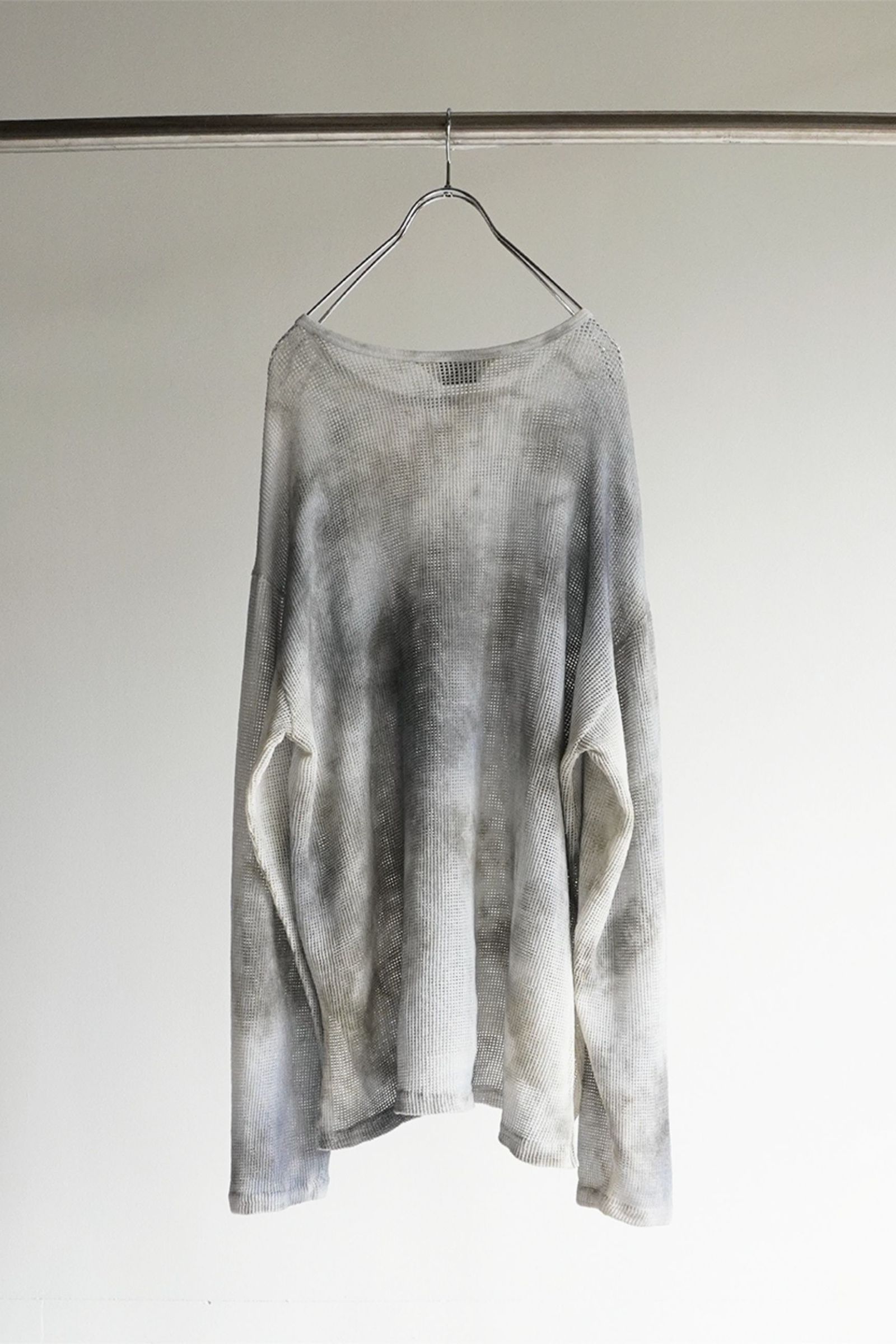 DYED MESH LS T-SHIRT/NAVY