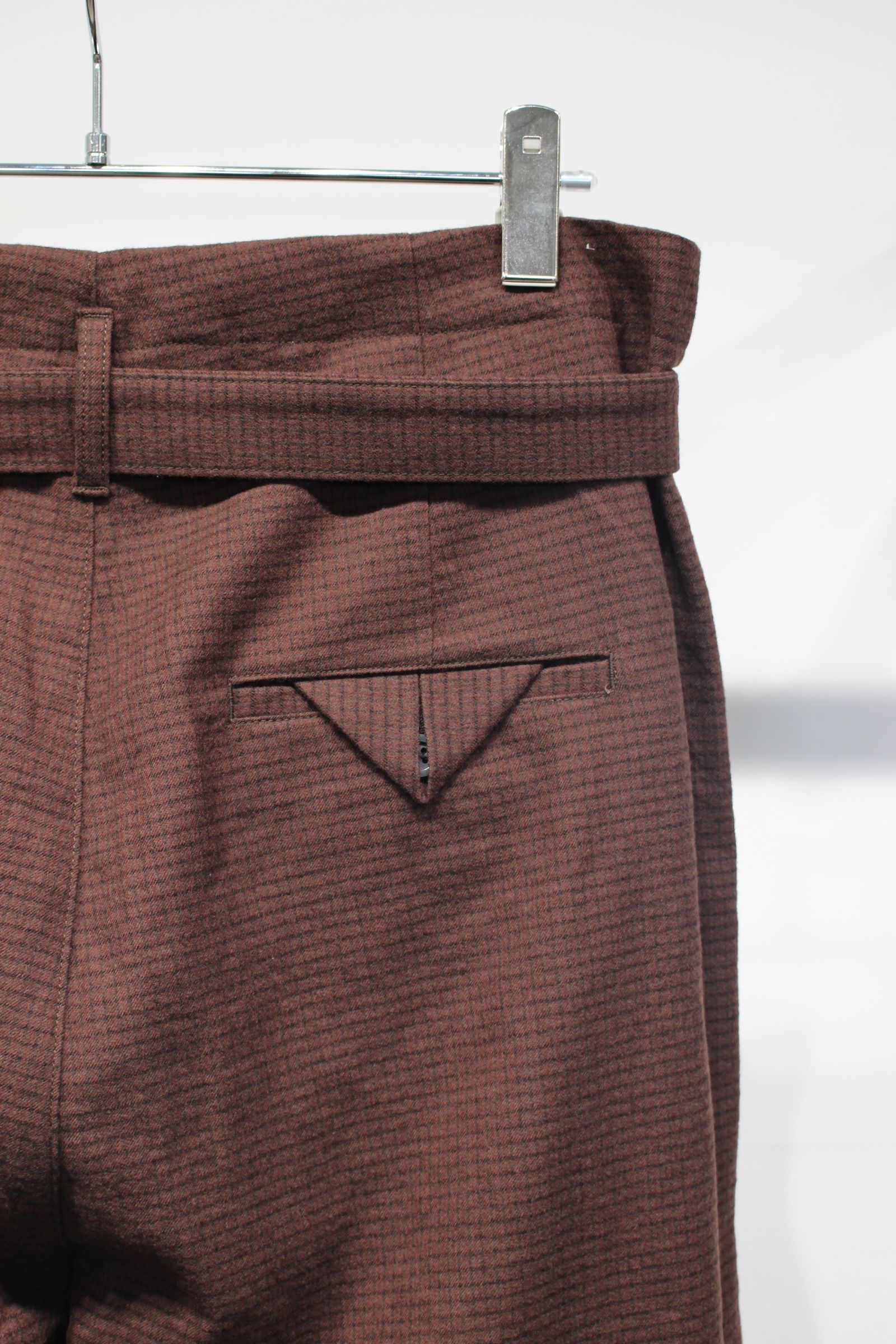 DOUBLE TAILORED JACKET | WOOL BELTED WIDE SLACKS | GRAPH CHECK | セットアップ