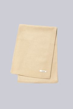 RE-USE LIGHT MELTON CAMEL NARROW STOLE | LIGHT BEIGE | ストール